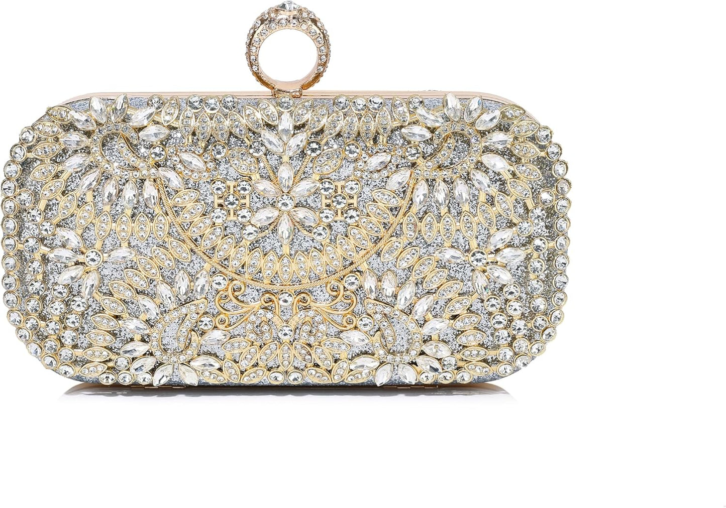 MUDUO Women's Evening Bags Sparkly Rhinestone Clutch Purses for Women Formal Party Prom Crystal Clutch Handbags Wedding Purse