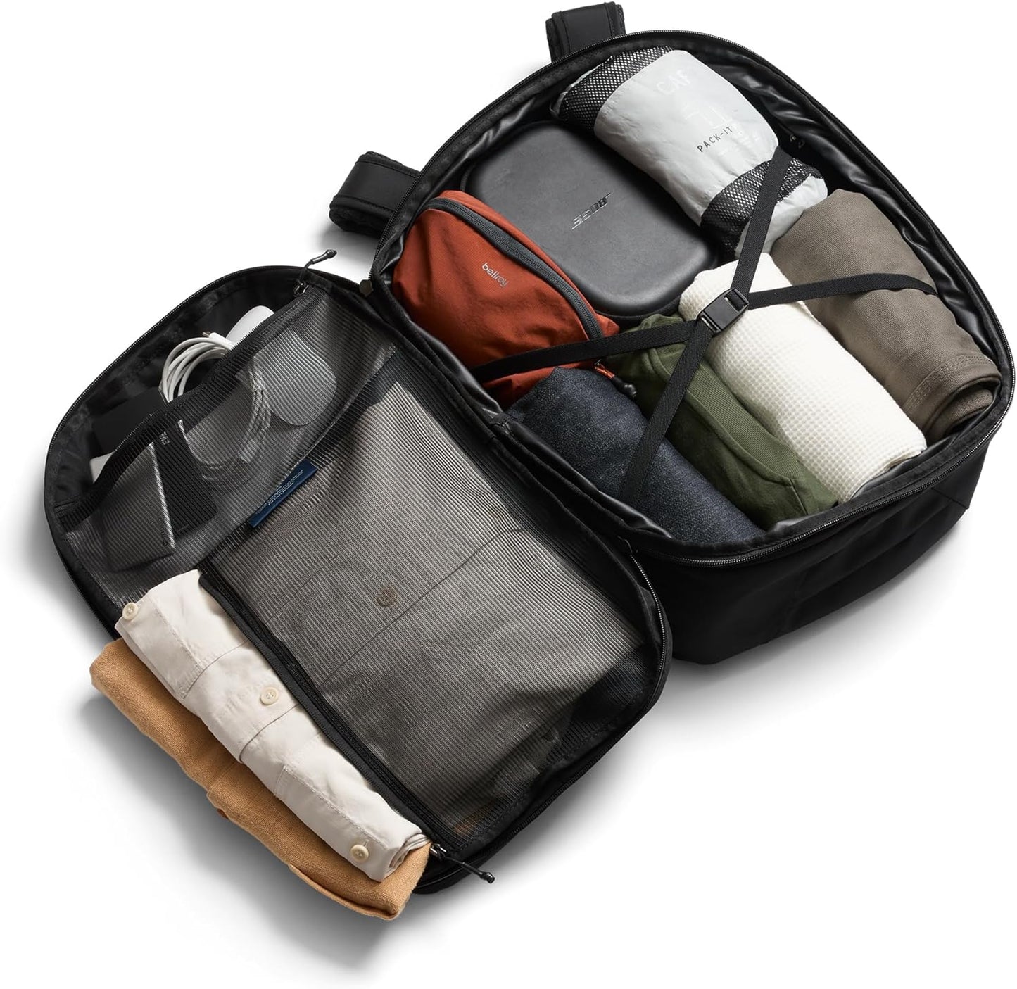 Bellroy Transit Travel Pack Pro (30–38 liter carry-on travel backpack, with laptop sleeve)