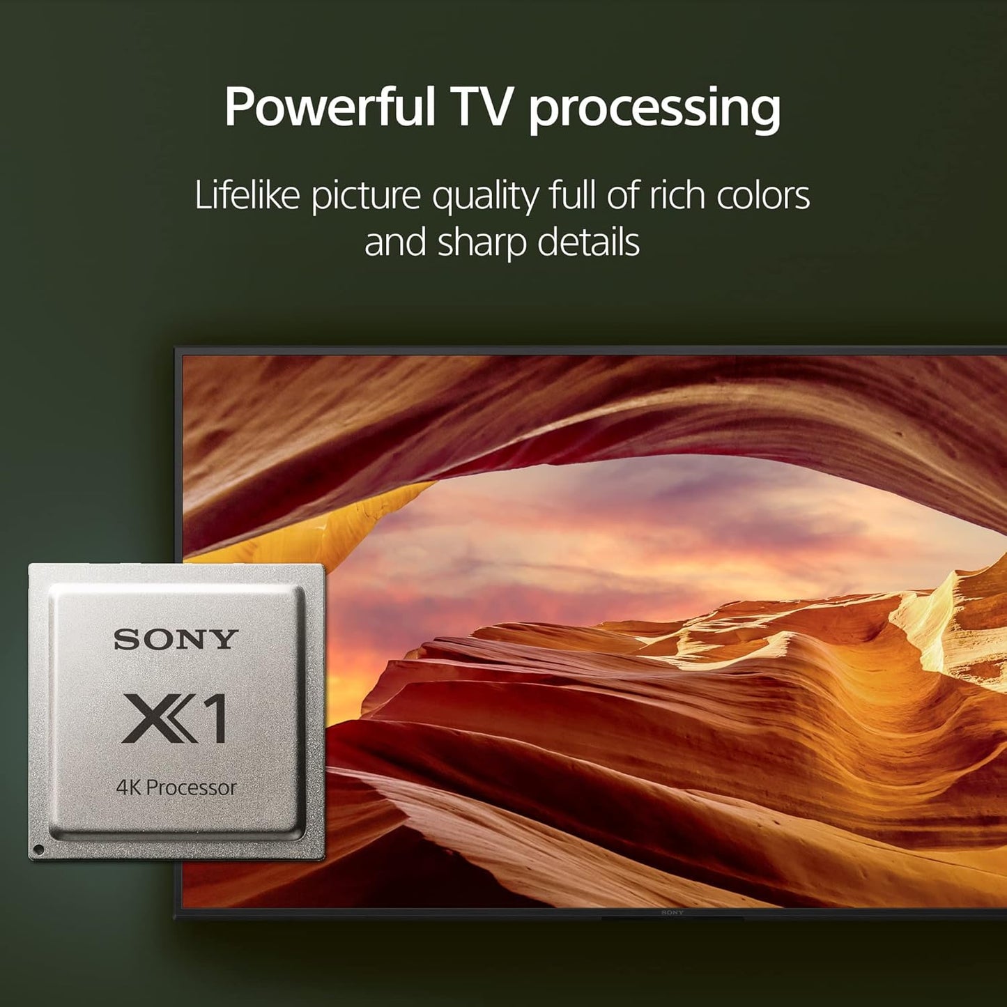 Sony 65 inch X77L LED 4K Ultra HD HDR Smart Google TV with Google Assistant and Exclusive Features for PlayStation 5 (KD65X77L) - 2023 Model