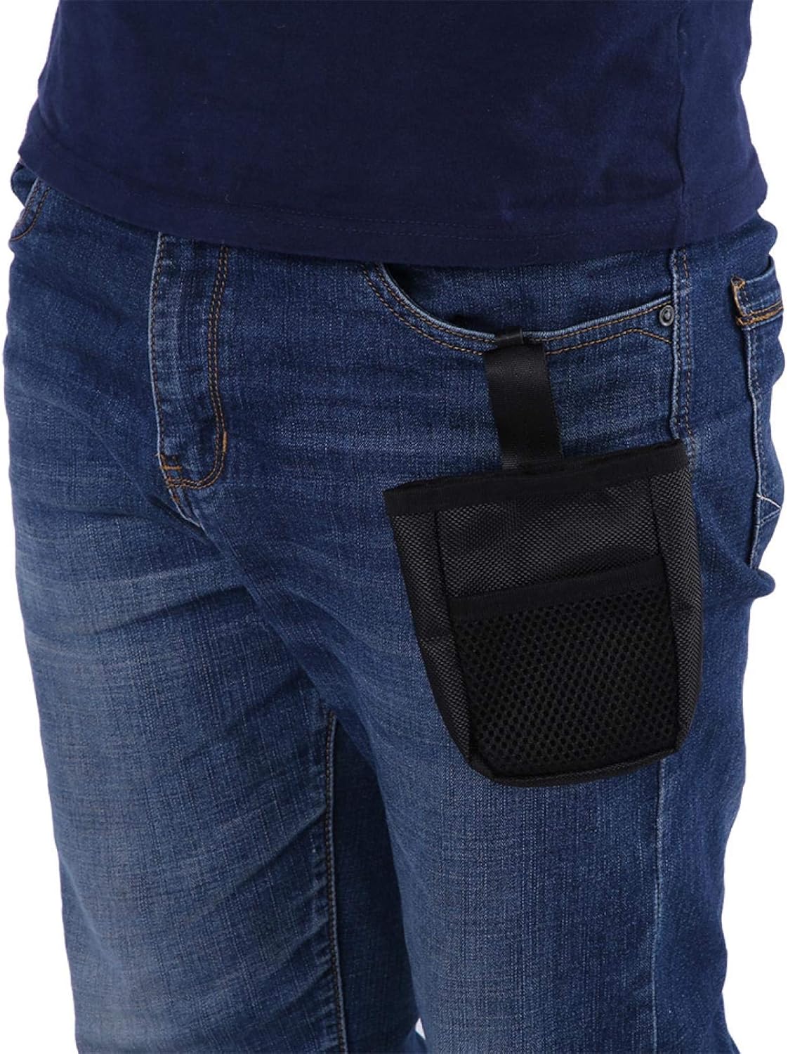 Dog Treat Bag, Portable Pet Waist Pouch Portable Multi-Functional Dog Training Treat Bag Pet Food Storage, for Walking Training(Black)