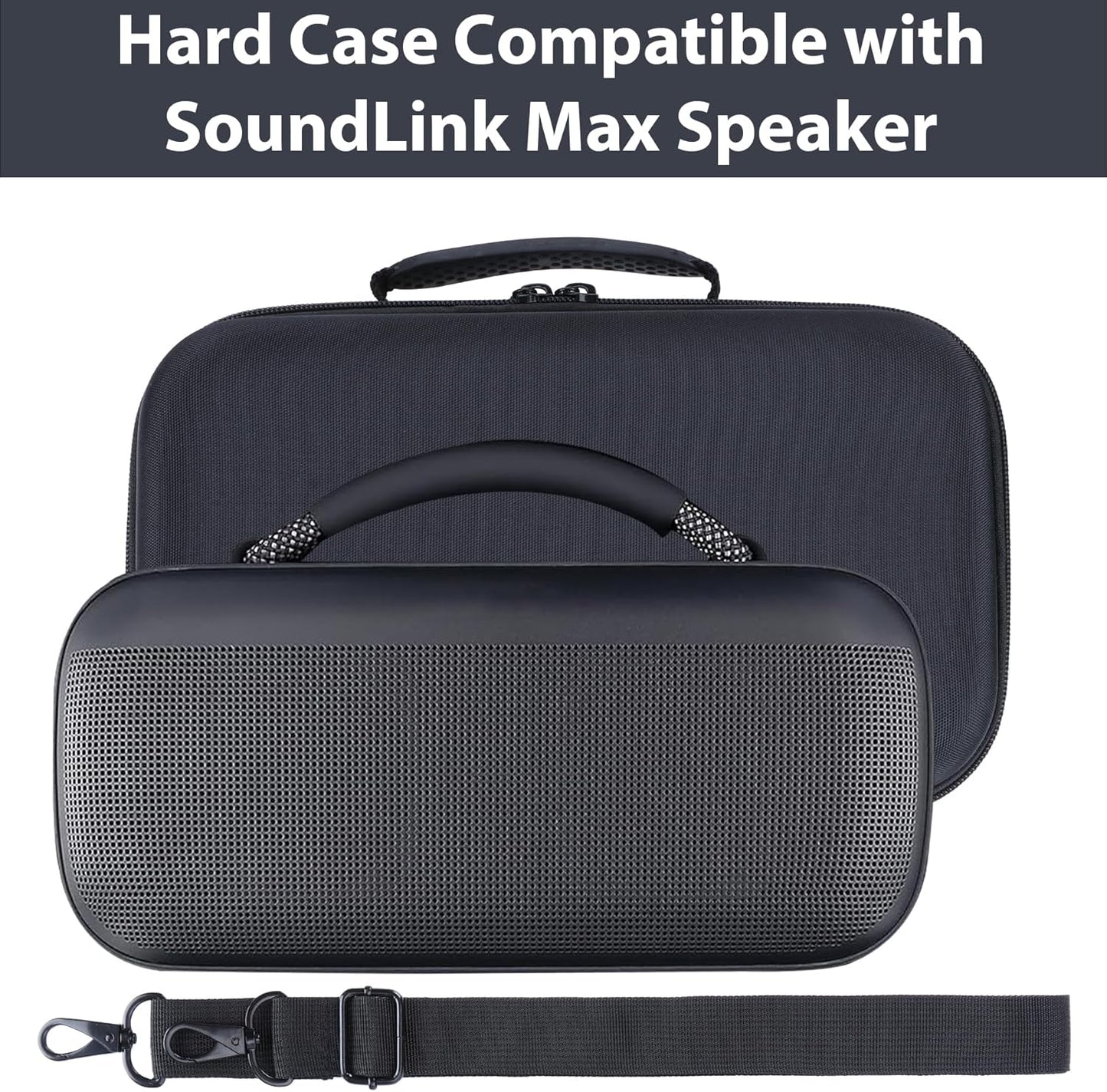 Peyyargo Storage Case Compatible with Bose Soundlink Max Speaker (Black)