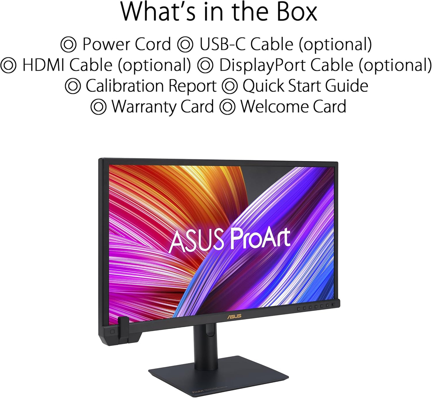 ASUS ProArt Display 27” 1440P Professional Monitor (PA278CGV) - IPS, QHD (2560 x 1440), 144Hz, 95% DCI-P3, ΔE < 2, Calman Verified, USB-C PD 90W, FreeSync Premium, DisplayHDR 400, Height Adjustable
