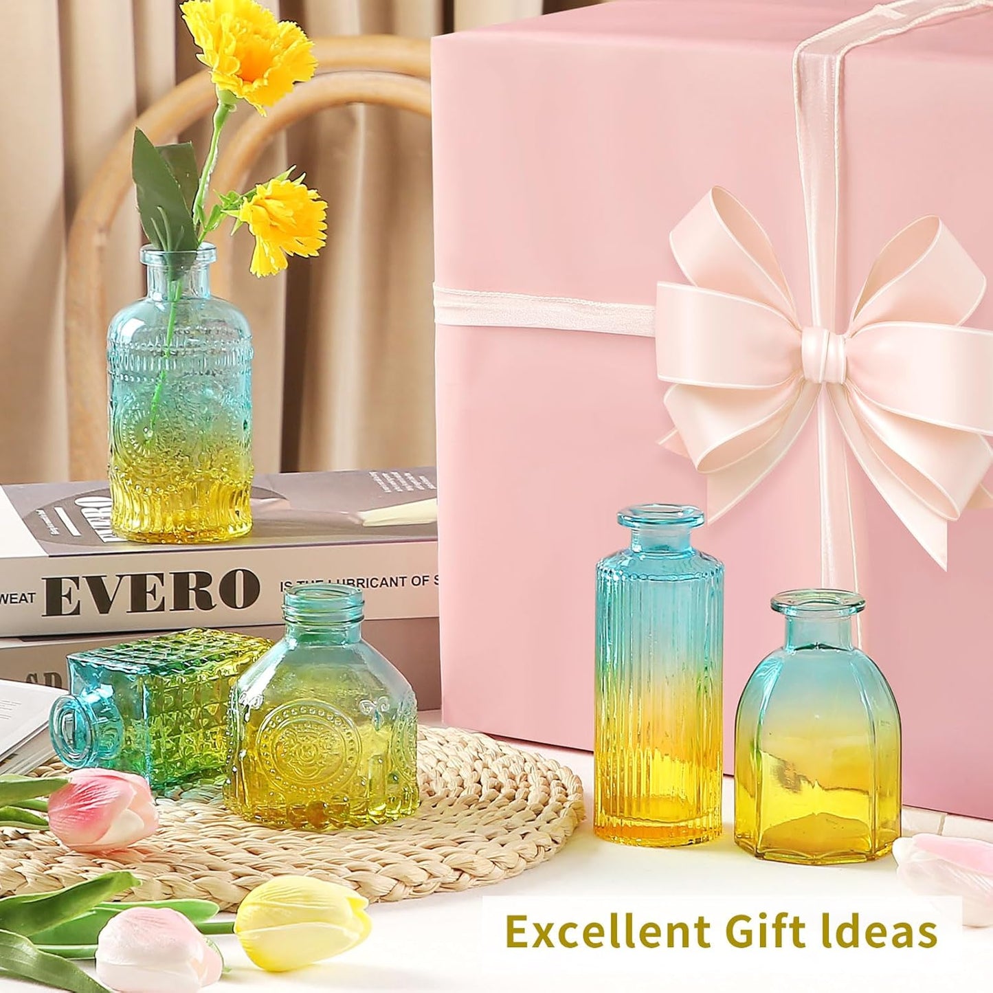 30 Pcs Mini Bud Vases As Wedding Centerpieces for Tables,Clear Bud Vases for Flowers,Small Flower Vases Suitable for Birthday Party,Anniversary,Wedding Reception,Baby Shower