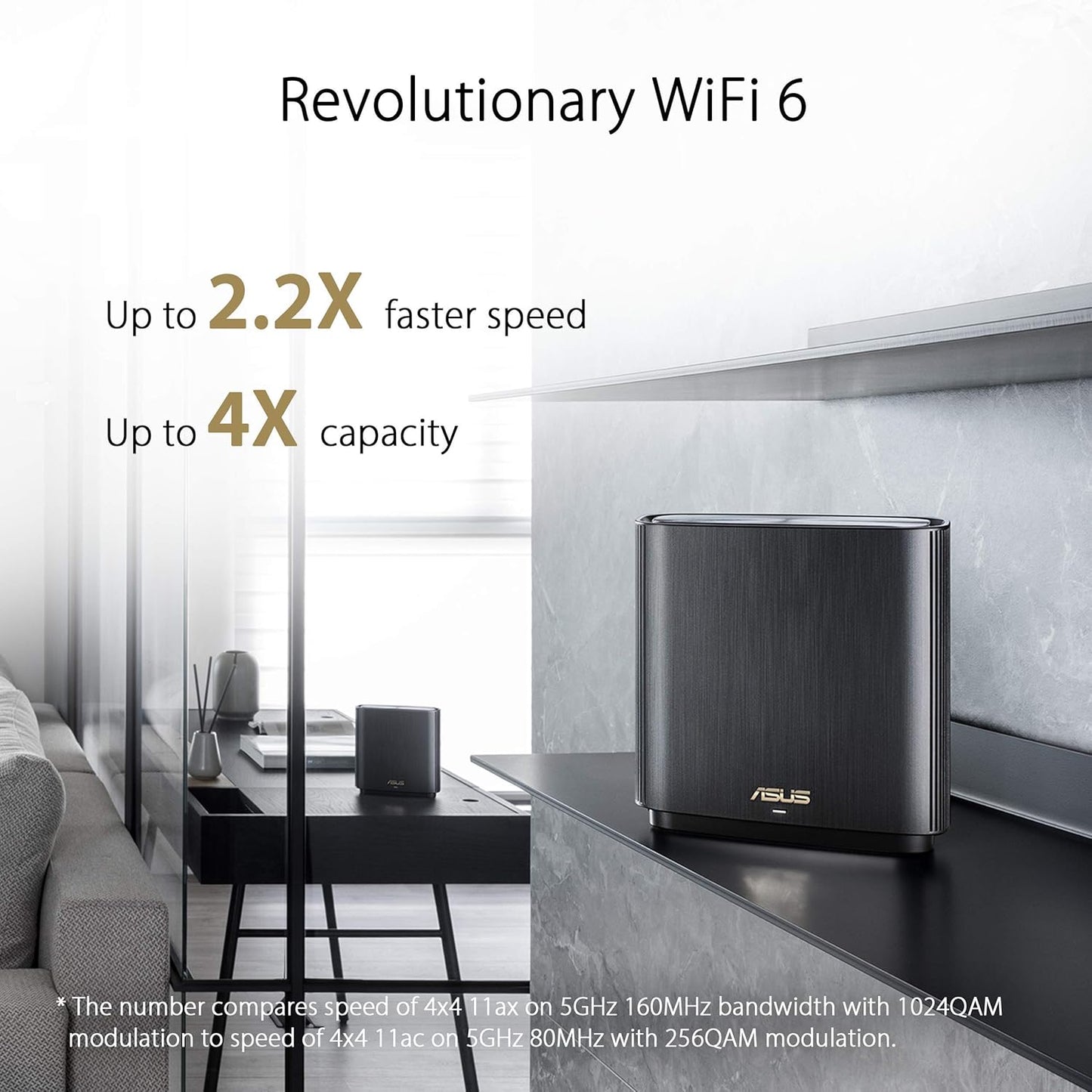 ASUS ZenWiFi XT9 AX7800 Tri-Band WiFi 6 Mesh System, Covearge up to 5700 sq ft, Subscription-Free Network Security, Advanced Parental Controls, 4G & 5G Mobile Tethering, VPN, Easy Setup, 2.5G Port