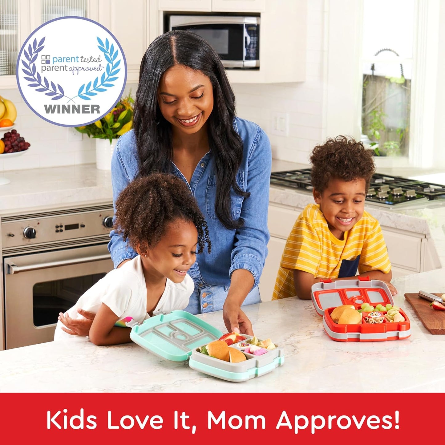 Bentgo Kids Prints Leak-Proof, 5-Compartment Bento-Style Kids Lunch Box - Ideal Portion Sizes for Ages 3 to 7 - BPA-Free, Dishwasher Safe, Food-Safe Materials - 2021 Collection (Llamas)
