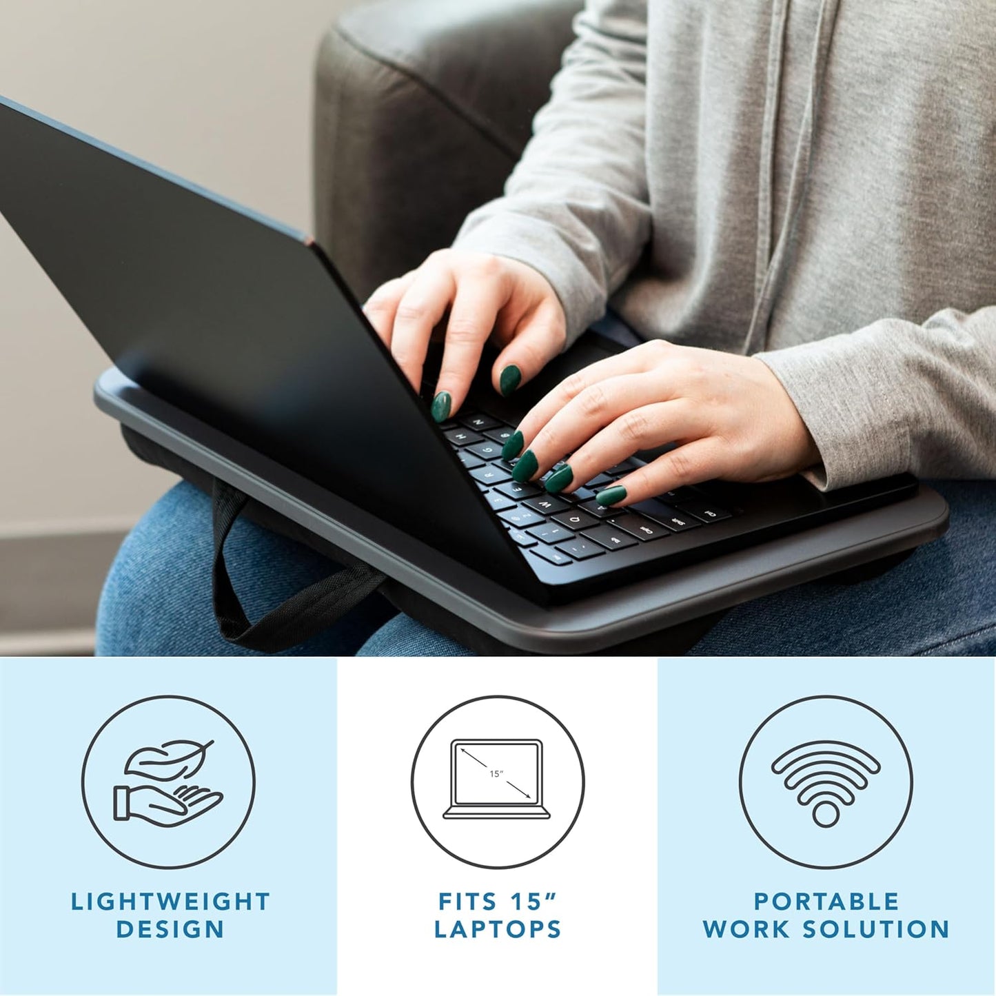 Purilite Select Portable Lap Desk – Black