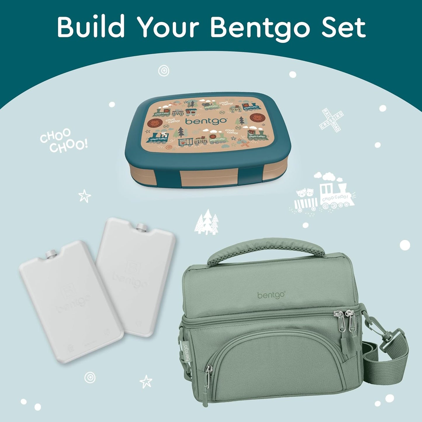 Bentgo Kids Prints Leak-Proof, 5-Compartment Bento-Style Kids Lunch Box - Ideal Portion Sizes for Ages 3 to 7 - BPA-Free, Dishwasher Safe, Food-Safe Materials - 2021 Collection (Llamas)