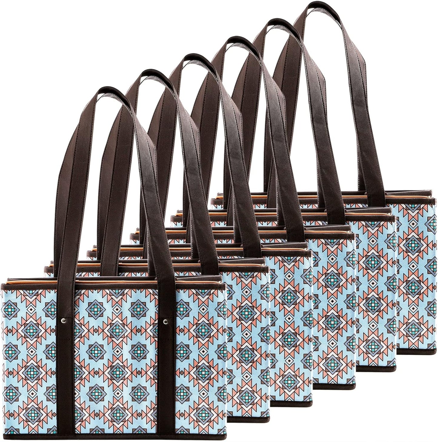 Purilite Select™ Heavy-Duty Reusable Grocery Tote Box Bags – 4 Gallon Capacity