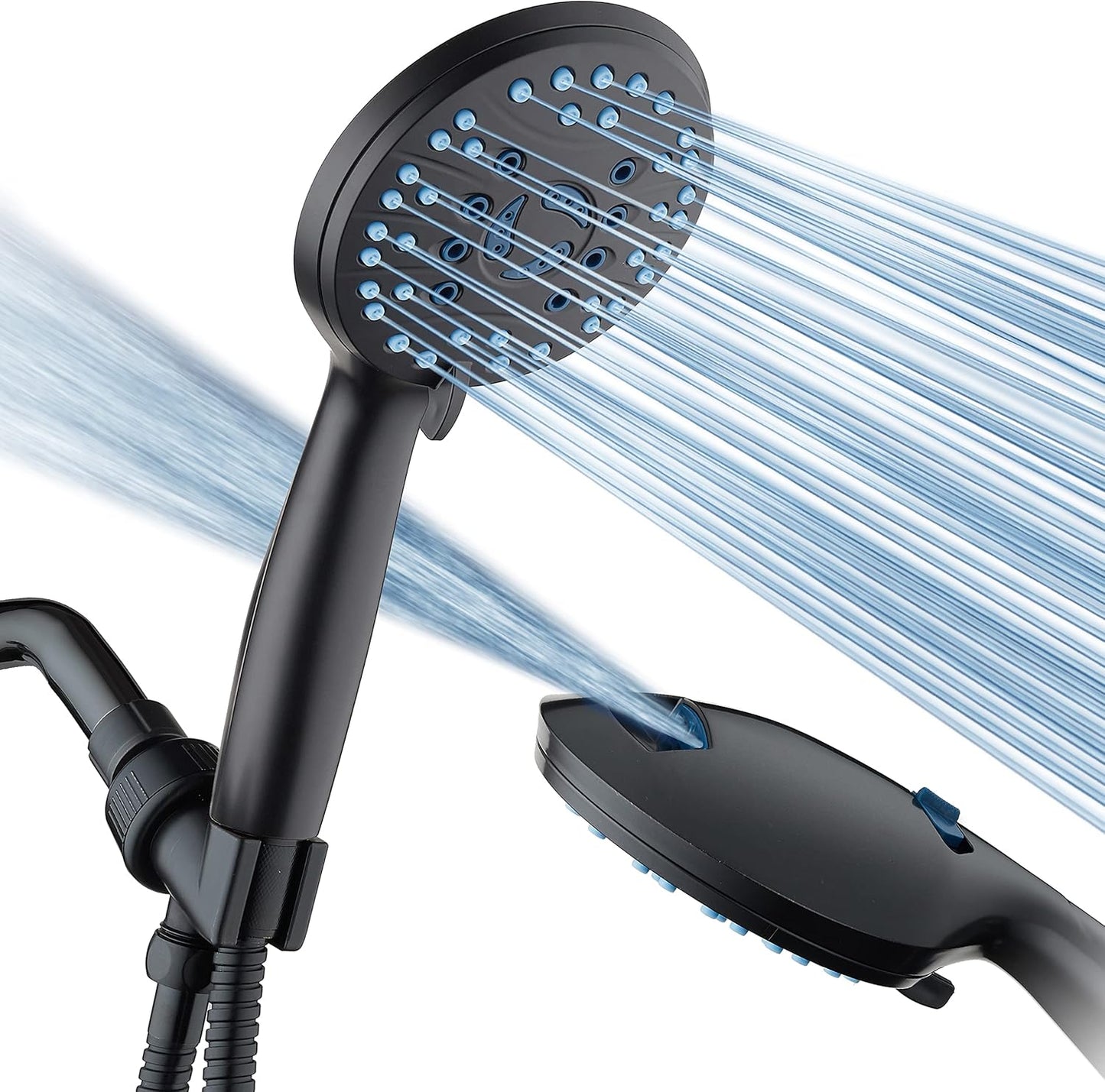 Purilite Select 8-Setting Handheld Shower Head – High Pressure, Self-Cleaning, Total Shower Hygiene System