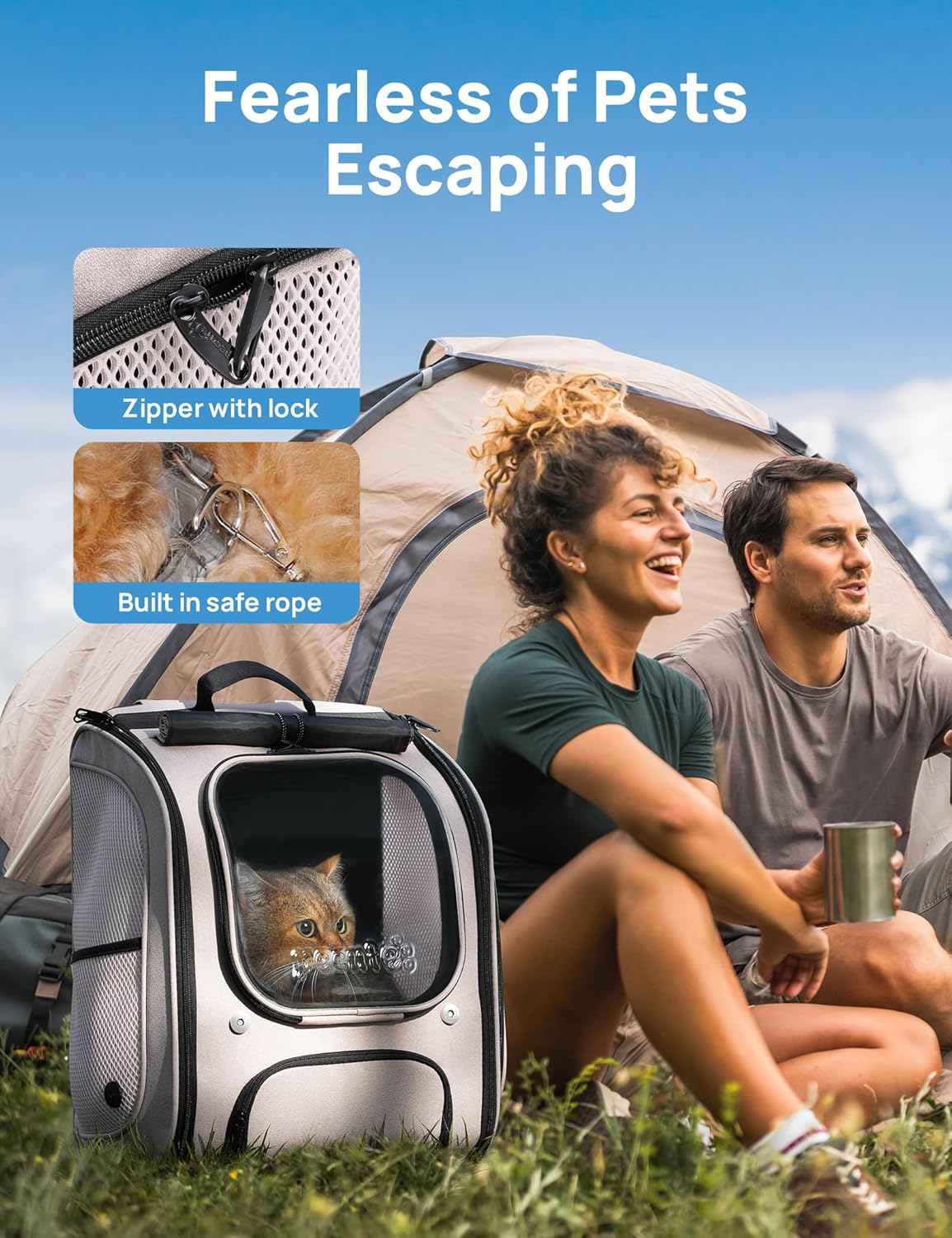 Pecute Bubble Cat Backpack, Large Space Cat Backpack Carrier with Breathable Mesh, Cat Carrier with Space Capsule Clear Bubble Window for Kitten and Puppy, Used in Travel Hiking Walking Outdoor,Green