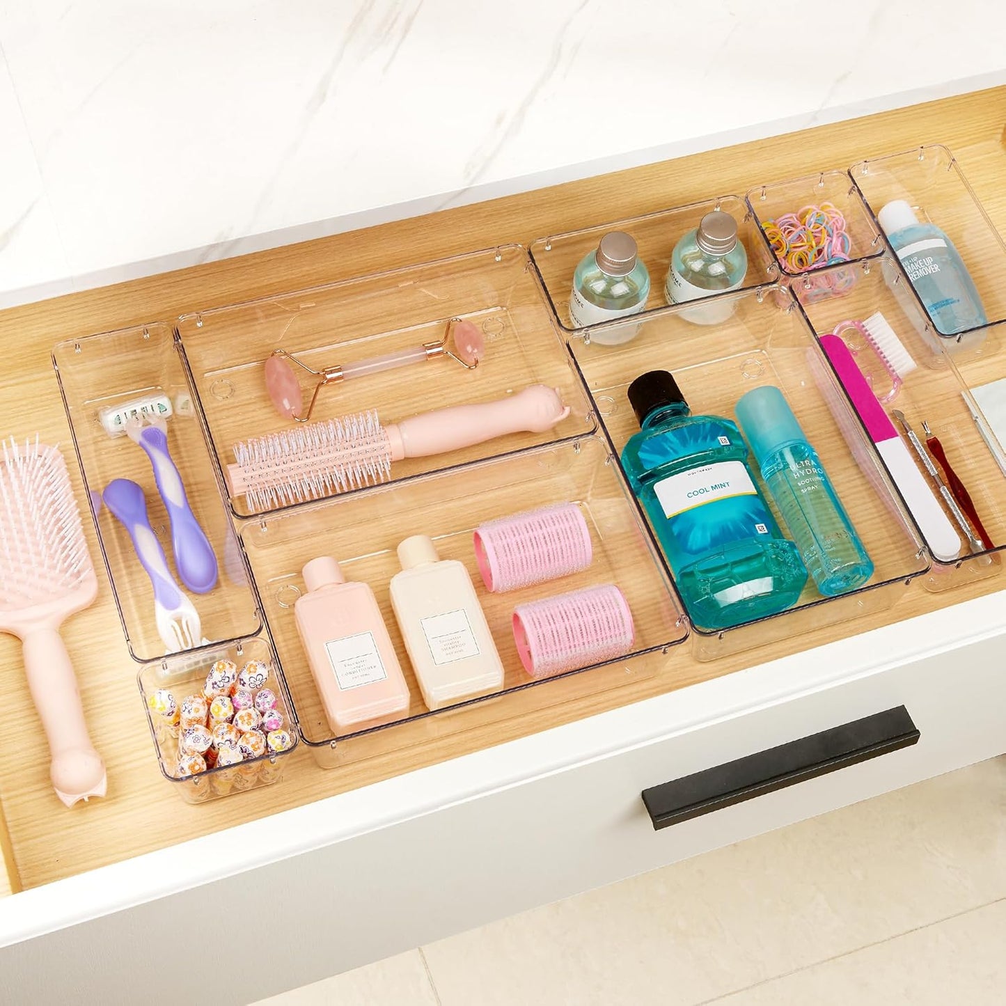 Purilite Select Clear Drawer Organizer Set