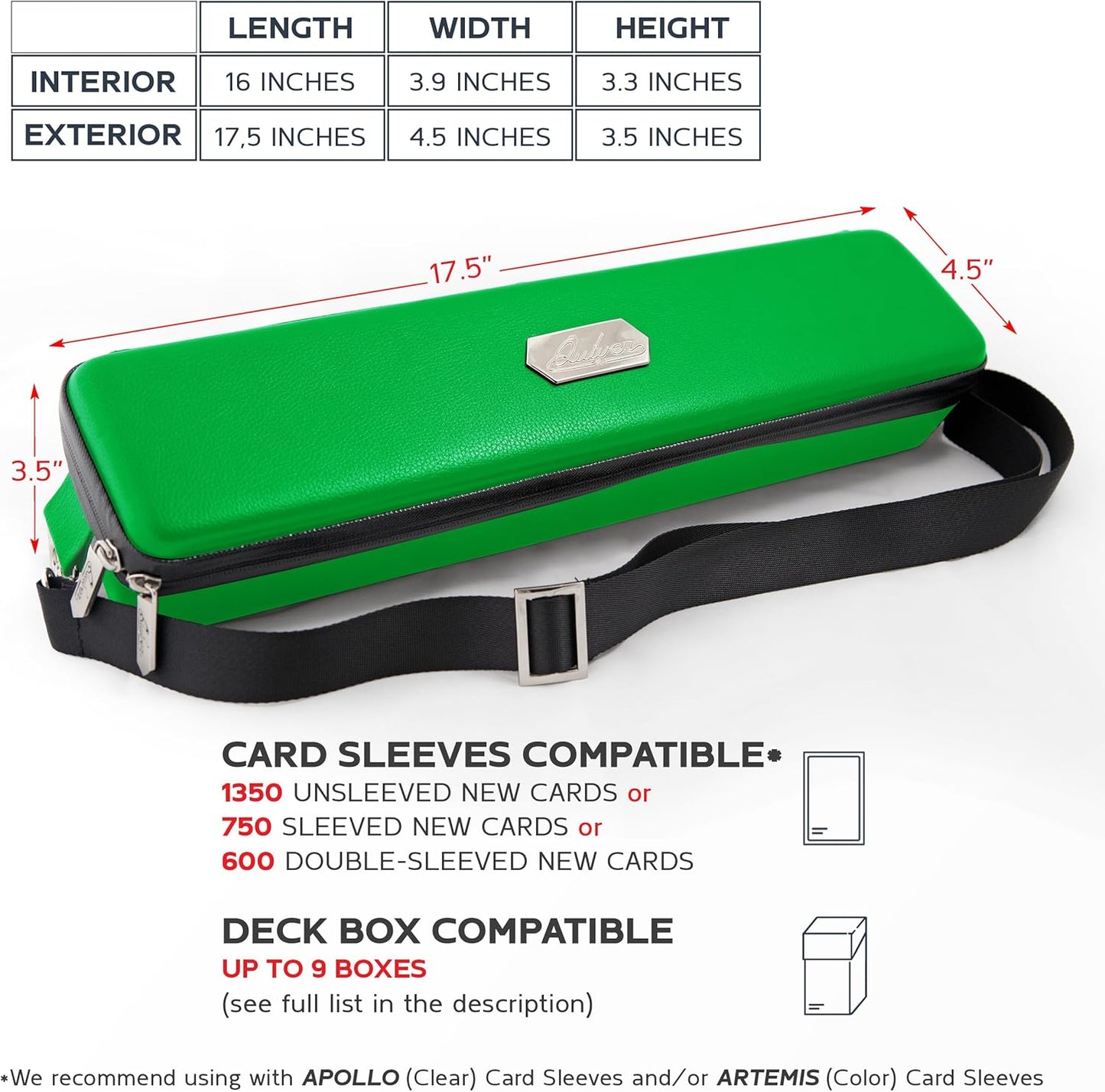 Pink Bolt Card Carrying Case - Playing Card Case Deck Box Storage, Compatible with TCG, Magic: the Gathering Commander MTG, YuGiOh & other Trading Cards (+ 100 Apollo Sleeves)