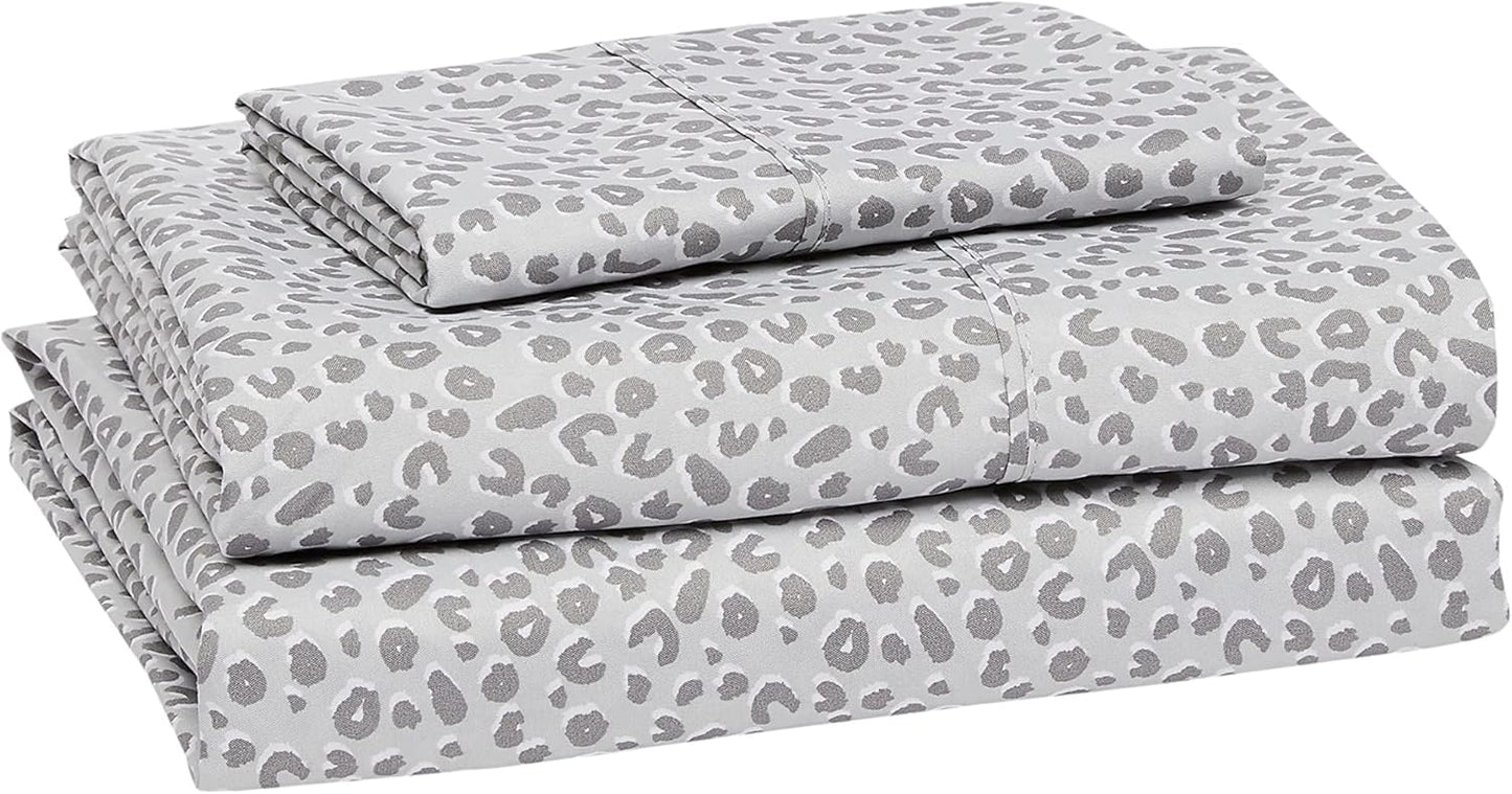 Amazon Basics Lightweight, Breathable Microfiber 4-Piece Bed Sheet Set with 14-Inch Deep Pockets, Full, Blush Pink, Solid