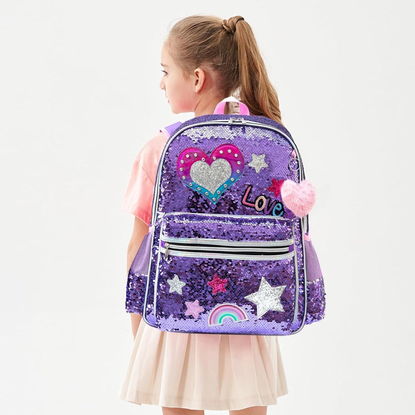 Cute Backpack for Girls School Backpacks with Lunch Box for Elementary