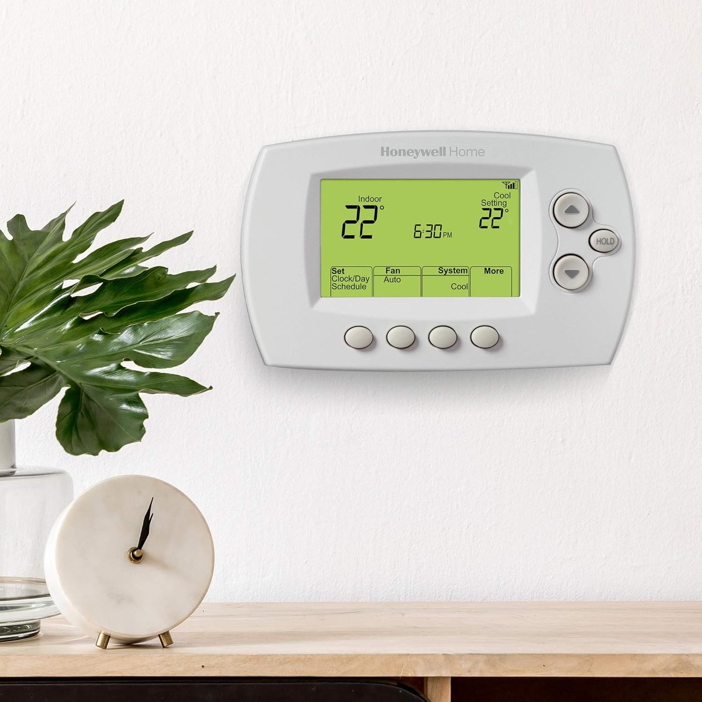 Honeywell Home Wi-Fi 7-Day Programmable Thermostat (RTH6580WF), Requires C Wire, Works with Alexa