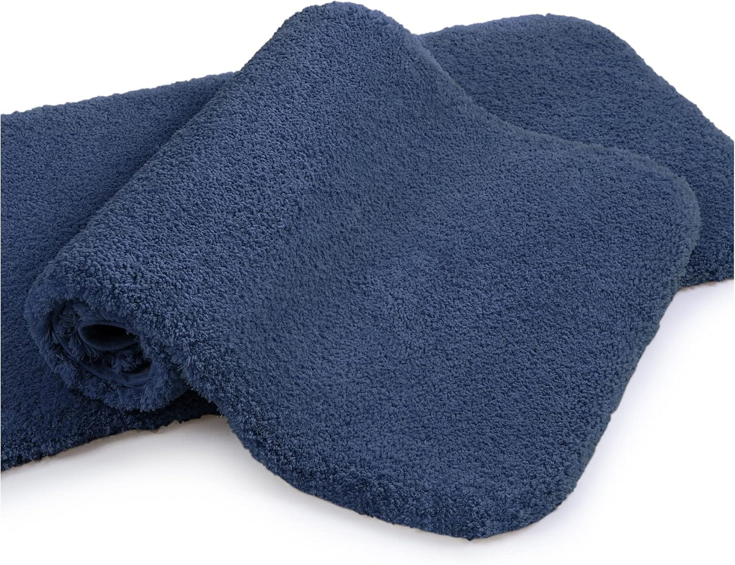 Bathroom Rugs Set 2 Pieces - Bath Rugs Ultra Soft Absorbent Non-Slip Fluffy Thick Microfiber Cozy Bath Mats Set for Tub Shower Bathroom Floors Accessories, 20"x32" & 16"x24" Set of 2 (Beige)