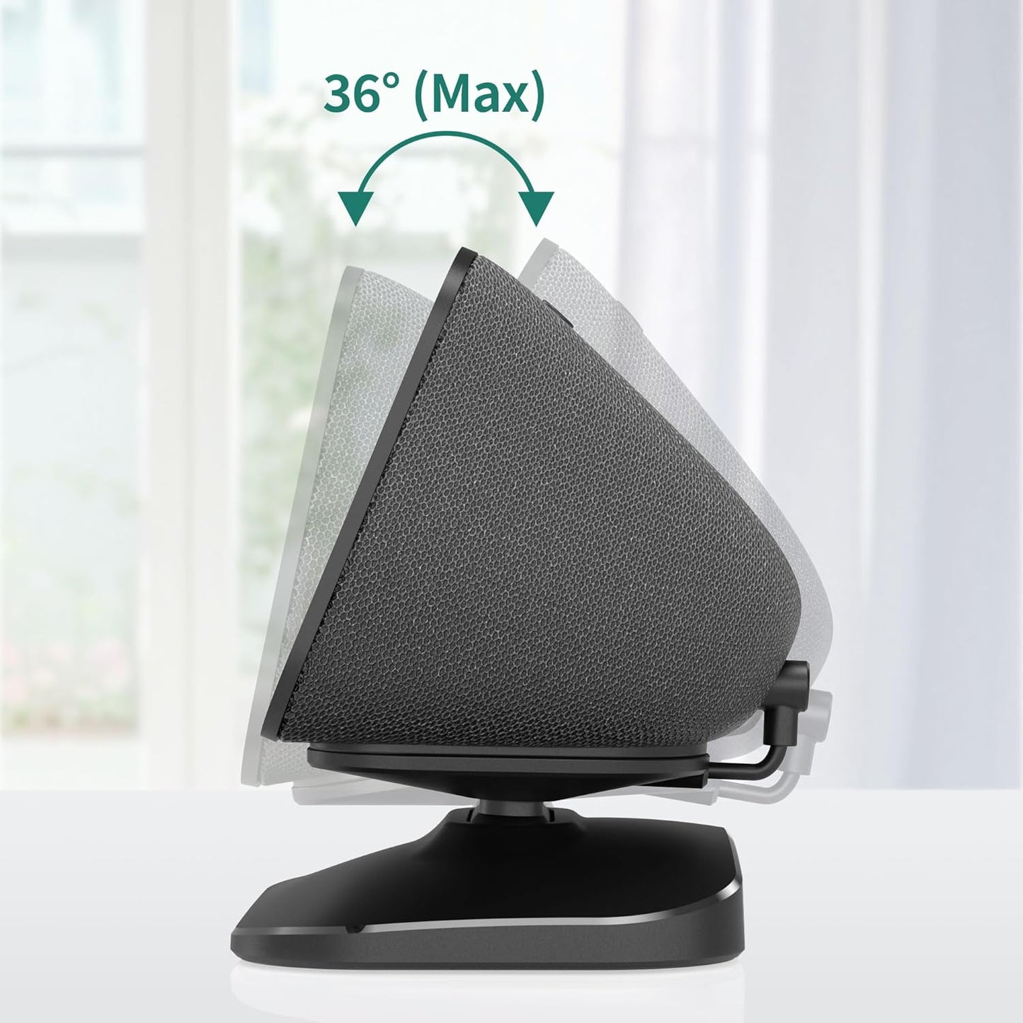 PlusAcc Stand for Show 5 3rd Gen - Adjustable Tilt Magnetic Stand Mount with USB-C and USB-A Charging Port | Compatible with Cellphones and Earbuds | Anti-Slip Base | Black
