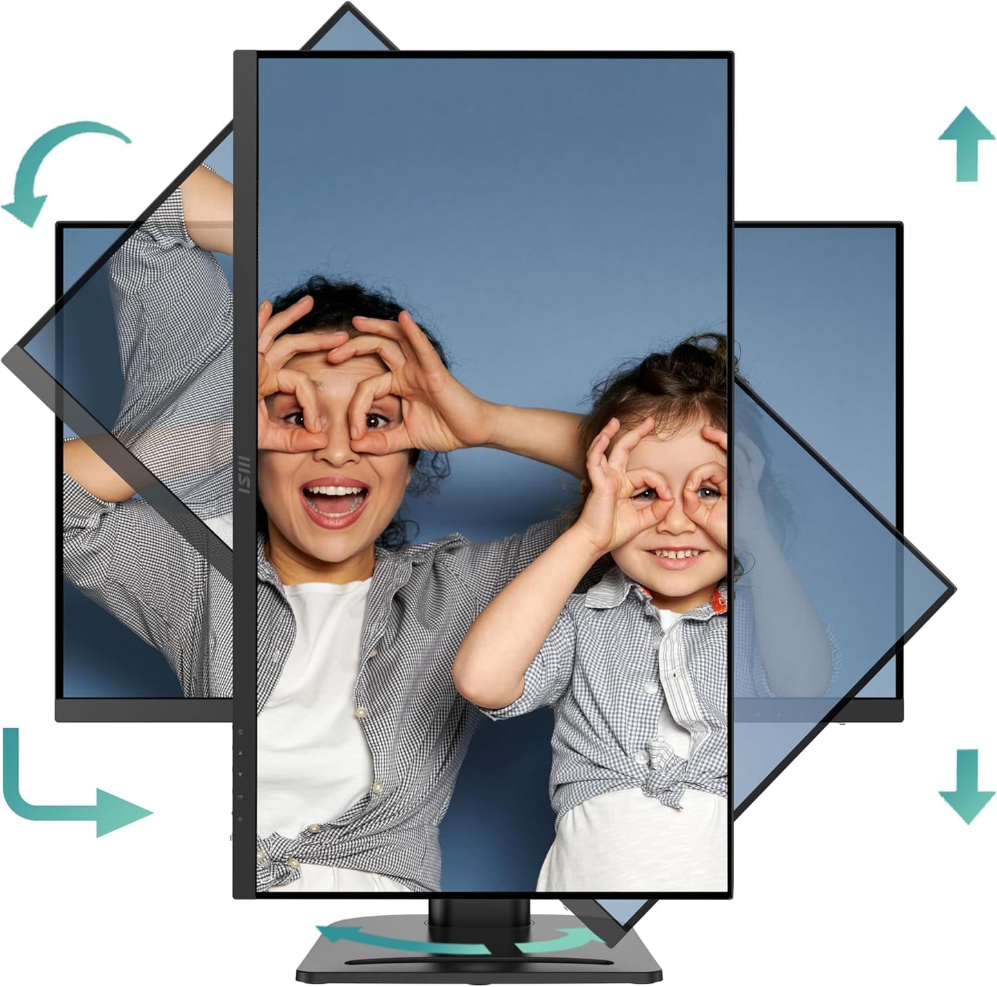 MSI PRO MP273QP E2 27-inch IPS 2560 x 1440 (QHD) Computer Monitor, 100Hz, HDR400, Free-Sync, HDMI, DP Port, VESA Mountable, Height Adjustable, Tilt, Speaker, 1ms, Black