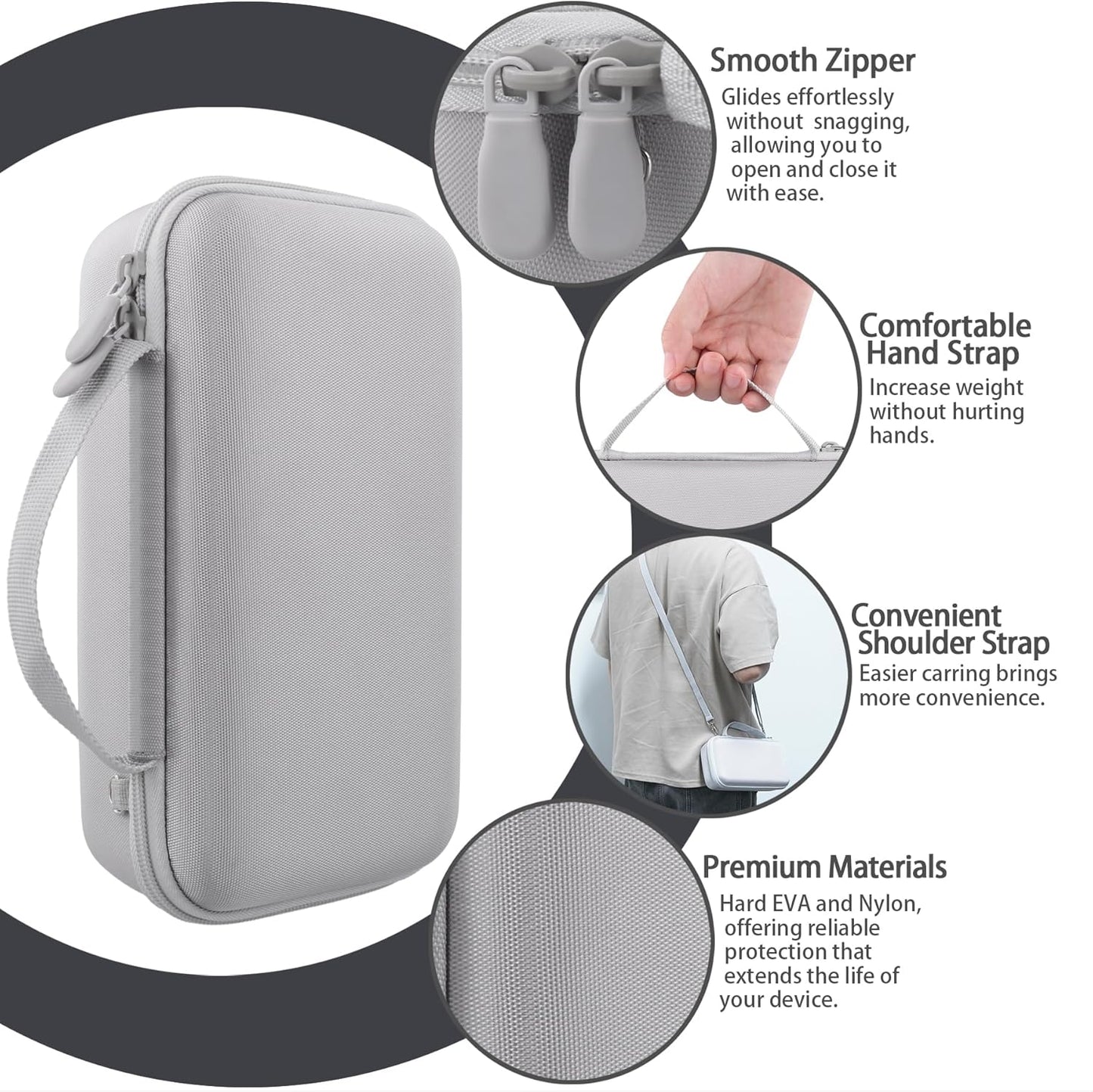 Bose SoundLink Home Bluetooth Speaker Hard Protective Case, Portable Travel Case Replacement (Silver White Case) - co2CREA