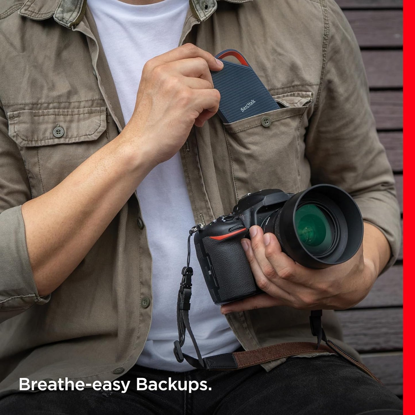 2TB SanDisk Extreme PRO Portable SSD with USB4, Up to 3800 MB/s Read and 3700MB/s Write, USB-C, USB 3.2, Backwards Compatible, IP65 Water and Dust Resistance - SDSSDE82-2T00-G25
