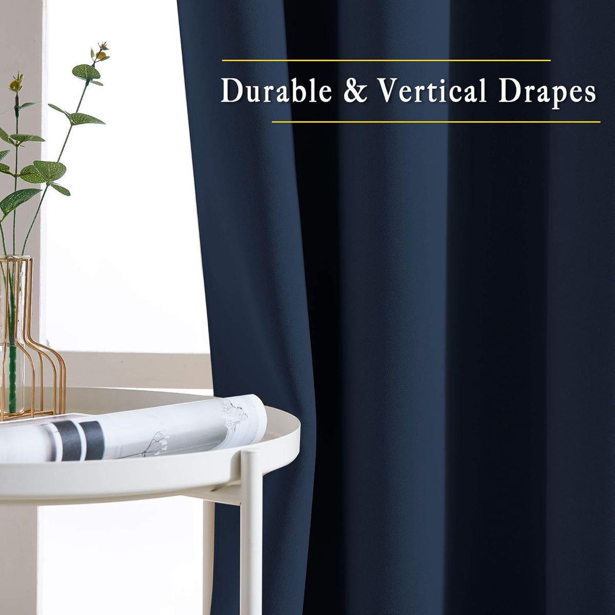 NICETOWN Blackout Curtains 2 Panels for Bedroom- Thermal Insulated Grommet Blackout Curtains 63 Inches Long for Living Room/Kitchen Rideaux occultants (2 Panels, W42 x L63 -Inch,Grey) - PuriLite