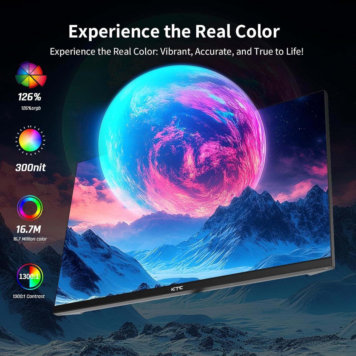 KTC 32 Inch 2K Computer Monitor, IPS 1440p Monitor with Ultra-Thin Bezels, HDR10, Freesync/G-sync, HDMI/DP Ports, Tilt Adjustable, Eyecare, Ideal for Business, Office, and Casual Gaming