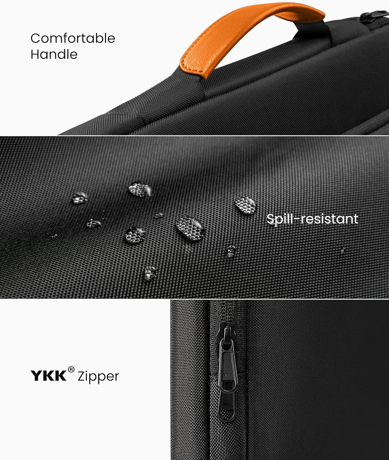 tomtoc 360 Protective Laptop Carrying Case for 16-inch New MacBook Pro M4/M3/M2/M1 Pro/Max 2024-2019, Water-Resistant Laptop Bag Sleeve with Accessory Pocket for The New Razer Blade 15