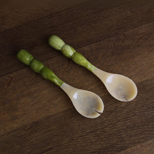 Beatriz Ball RESIN Rio Bubble Salad Servers (Green) - PuriLite