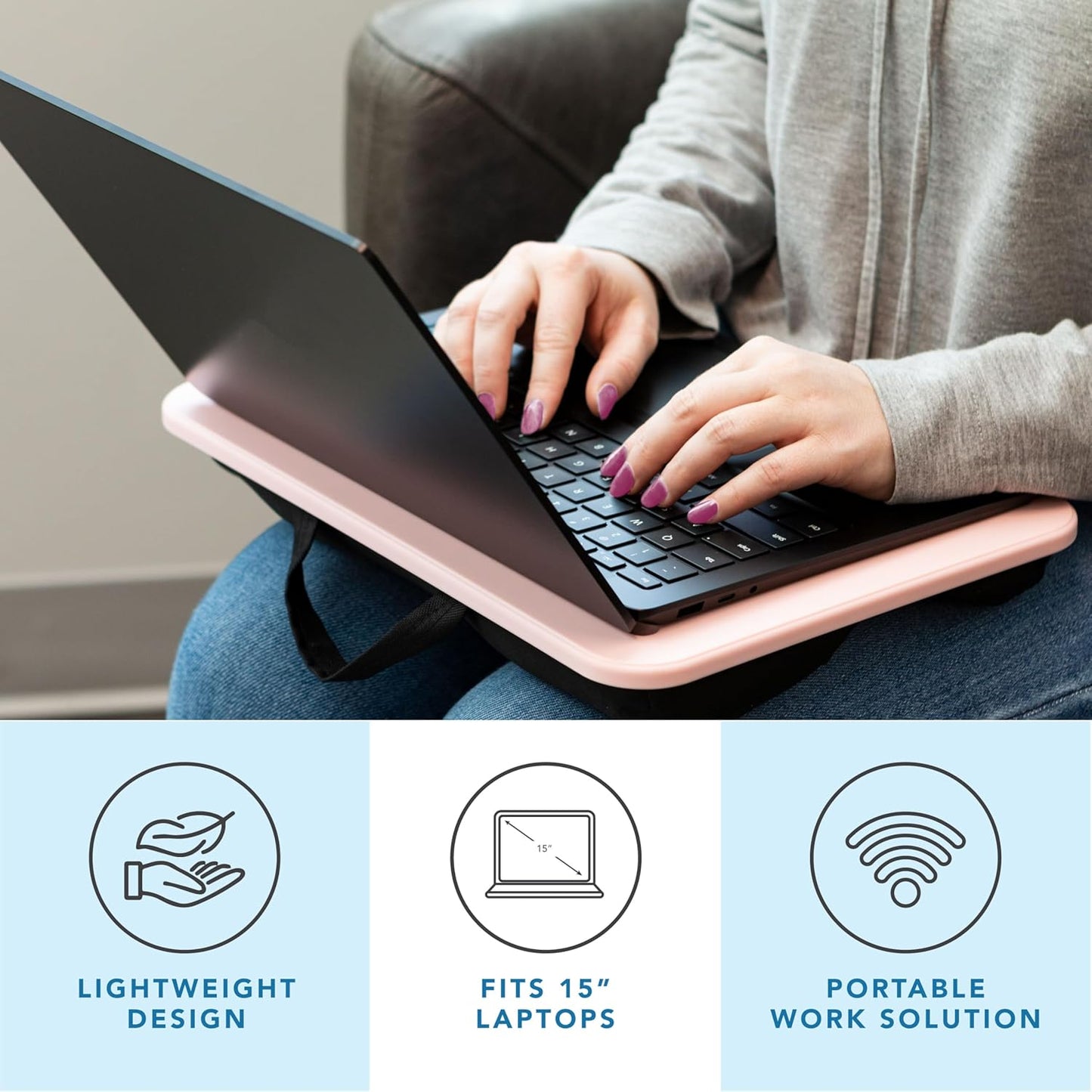 Purilite Select Portable Lap Desk – Black