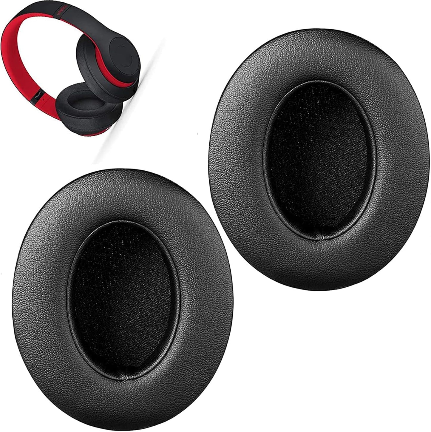 Studio 3 Ear Pads Cushions Replacement Earpads for Beats Studio 2 & Studio 3 Wired & Wireless Headphones,Ear Cushions Memory Foam Earpads with Soft Protein Leather Replacement Parts -White Floral