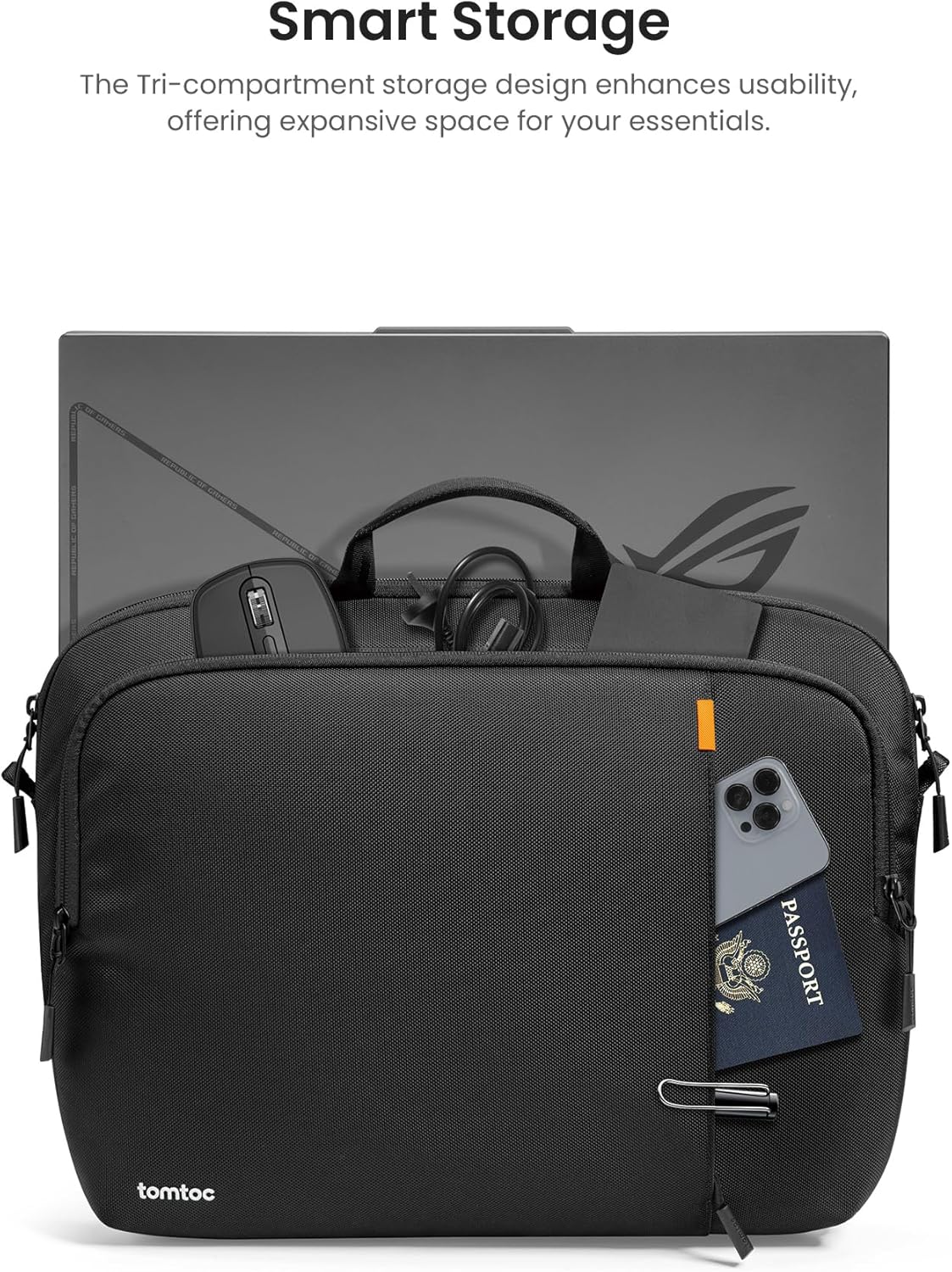 tomtoc 360 Protective Laptop Carrying Case for 16-inch MacBook Pro M4/M3/M2/M1 Pro/Max A3403 A3186 A2991 A2780, Water-resistant Laptop Shoulder Bag fits 15-inch MacBook Air M4 2025, M3/A3114, M2/A2941
