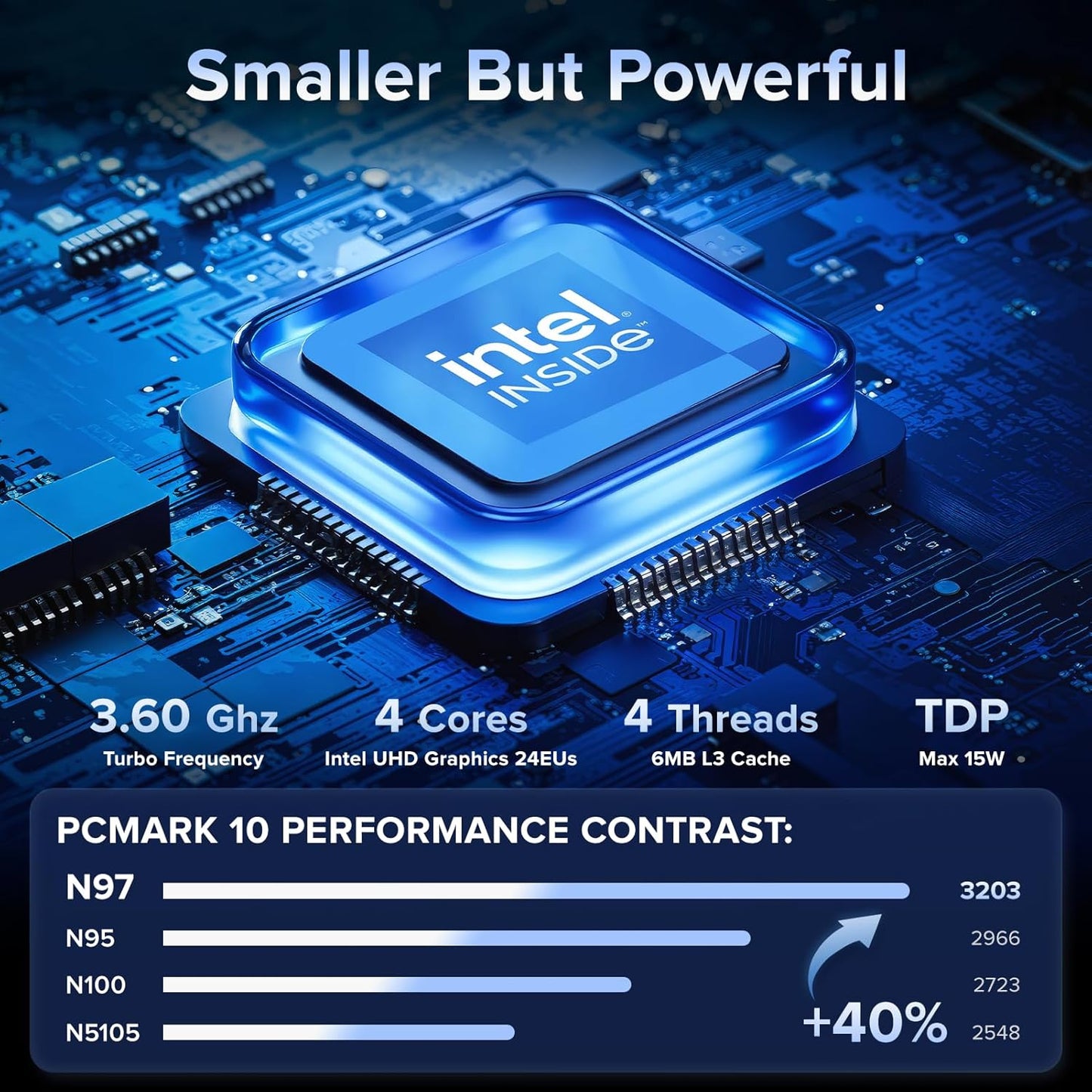 KAMRUI AK1PLUS Mini PC W-11 Pro, 12th Gen N95 Processor (up to 3.4GHz), Mini Desktop Computers with 16GB RAM 512GB M.2 2.5" SSD, Mini Computer Support Dual 4K UHD for Home Business Office