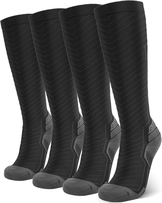 Compression Socks Women & Men 20-30 mmHg Bas de Compression Stockings Femme Homme Knee High for Running Travel