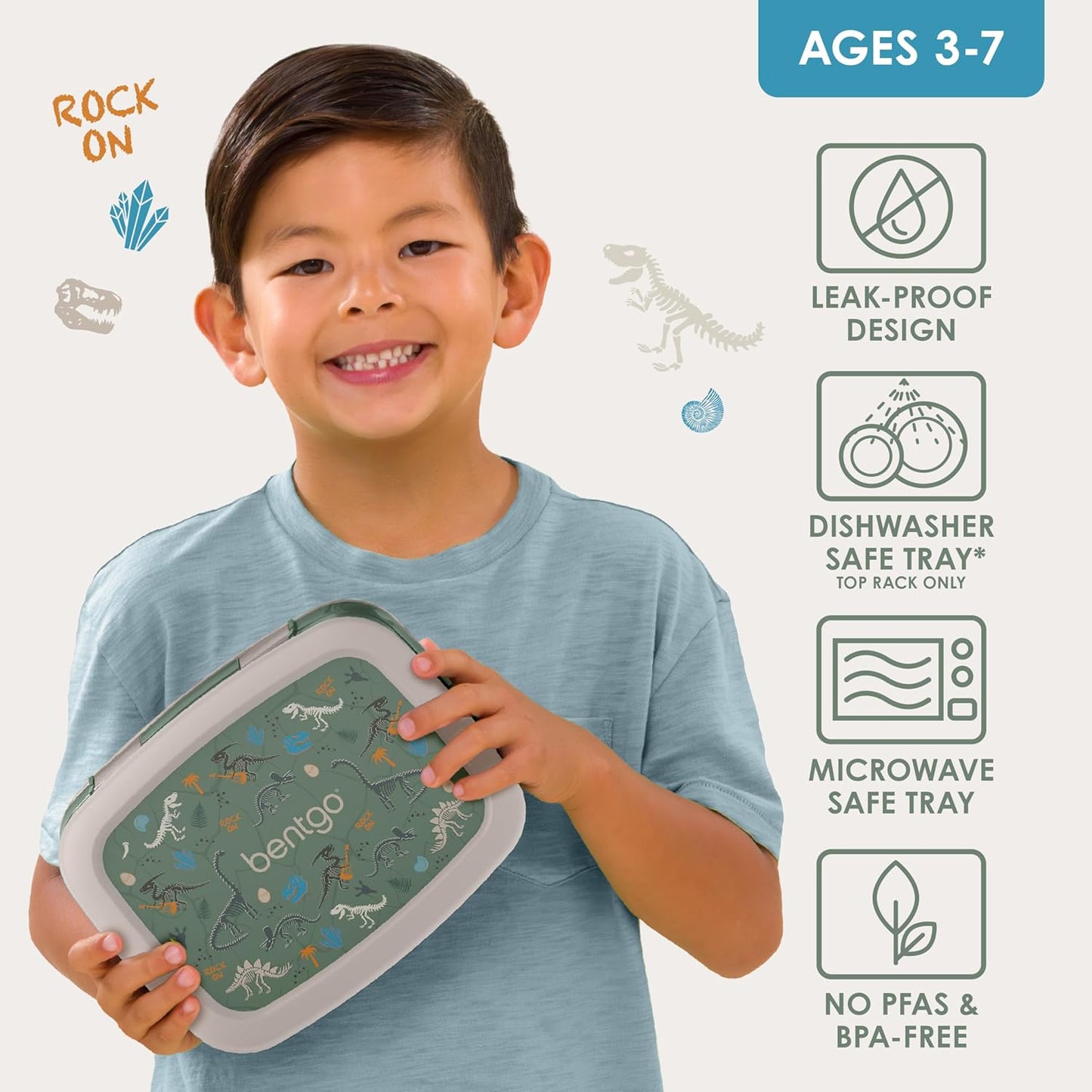 Bentgo Kids Prints Leak-Proof, 5-Compartment Bento-Style Kids Lunch Box - Ideal Portion Sizes for Ages 3 to 7 - BPA-Free, Dishwasher Safe, Food-Safe Materials - 2021 Collection (Llamas)