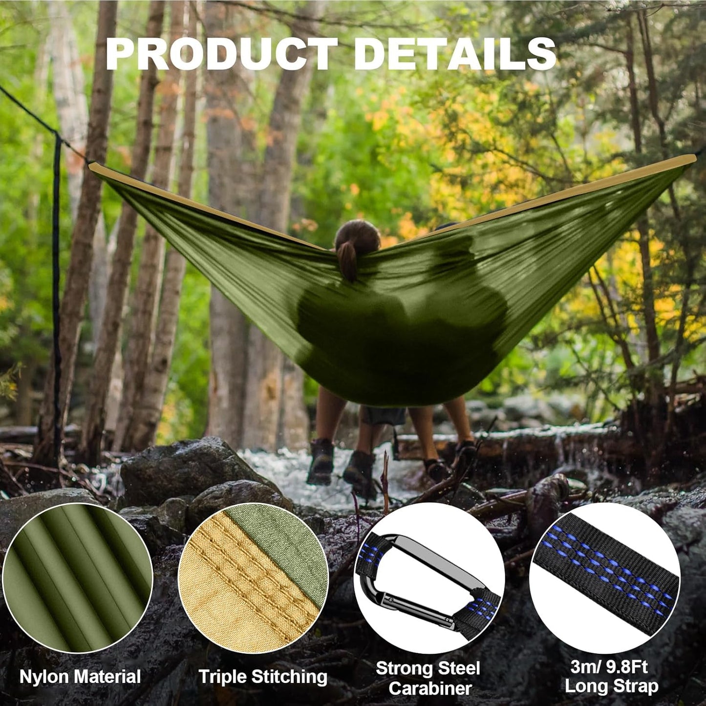Purilite Select Portable Nylon Camping Hammock