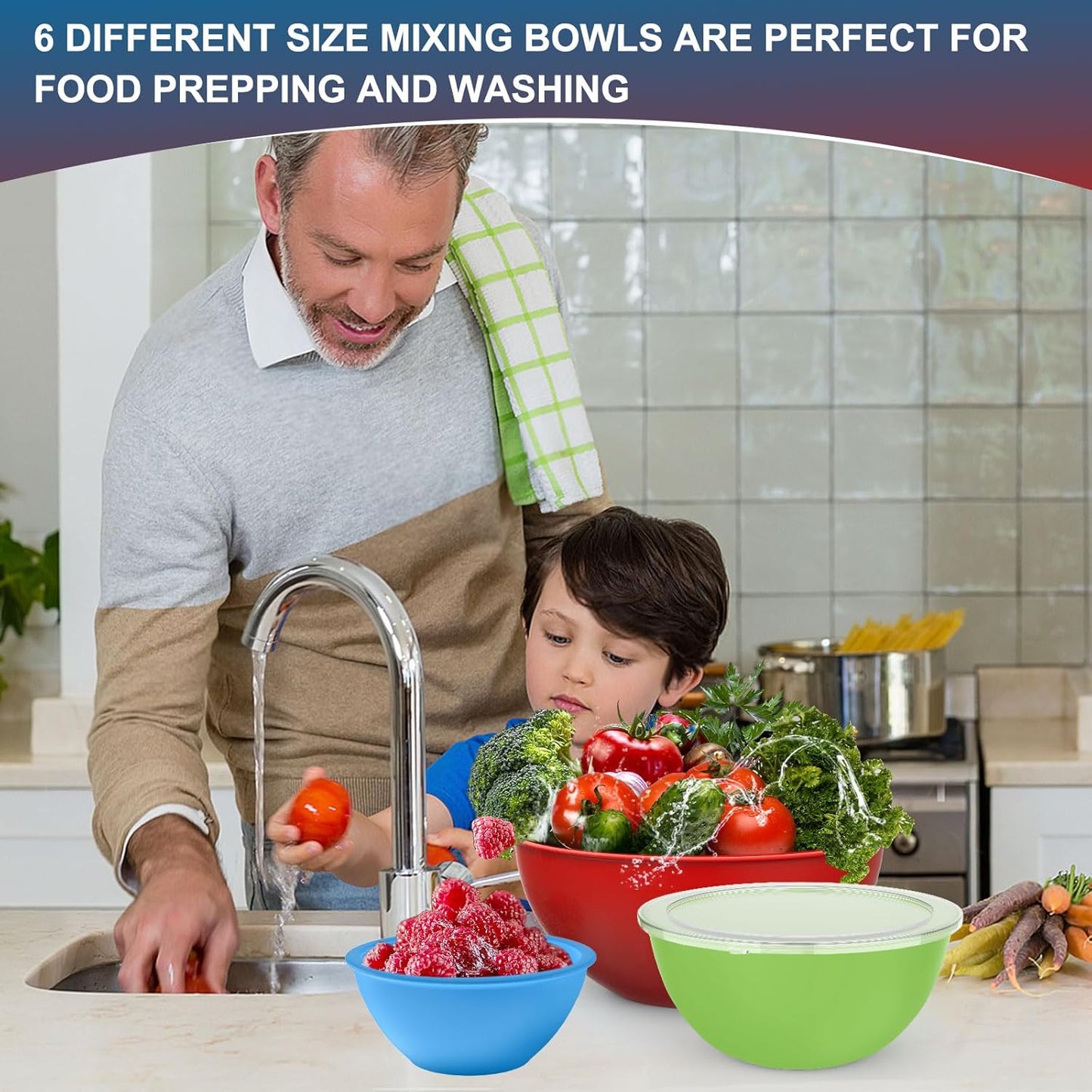 Purilite Select Plastic Mixing Bowl Set