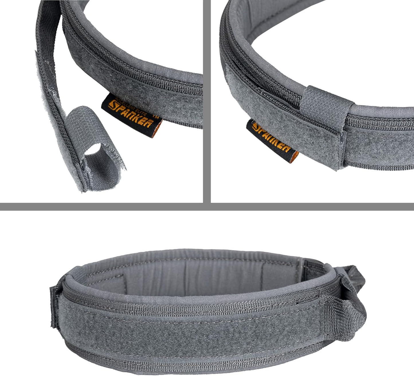 EXCELLENT ELITE SPANKER Tactical Dog Collar Nylon Adjustable K9 Collar Military Dog Collar Heavy Duty Metal Buckle with Handle(Coyote Brown-XL)