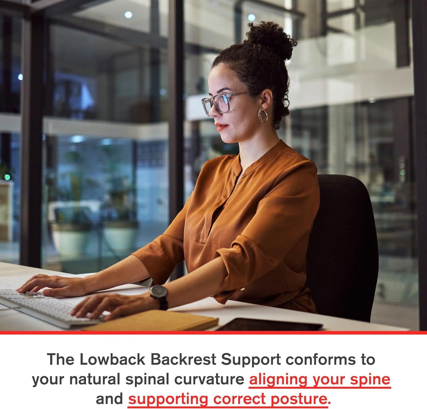 ObusForme Lowback Backrest Support + Sit-Back Cushion | Lower Back Support Pillows and Ergonomic Seat Cushion