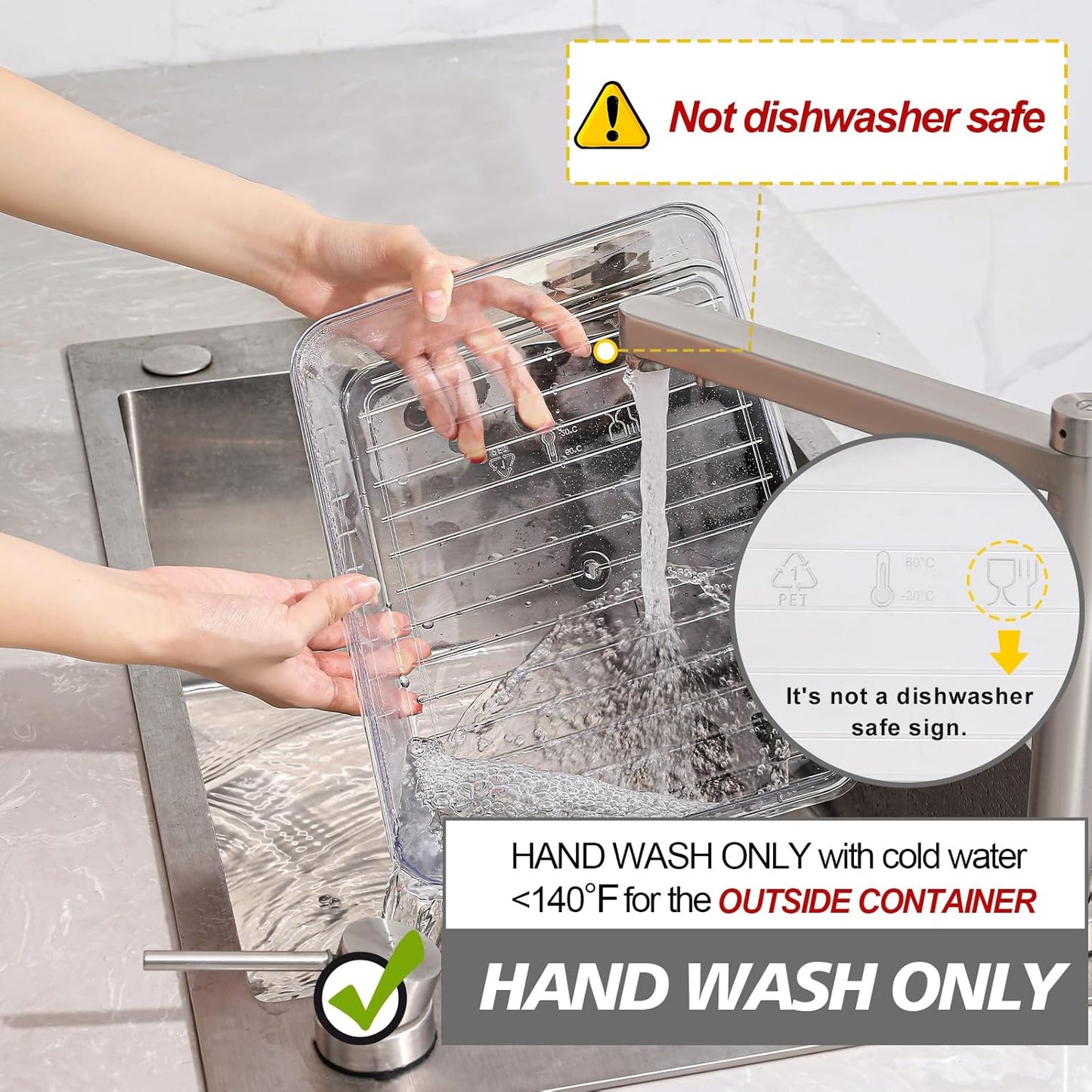 Purilite Select Clear Compartmentalized Snack Box