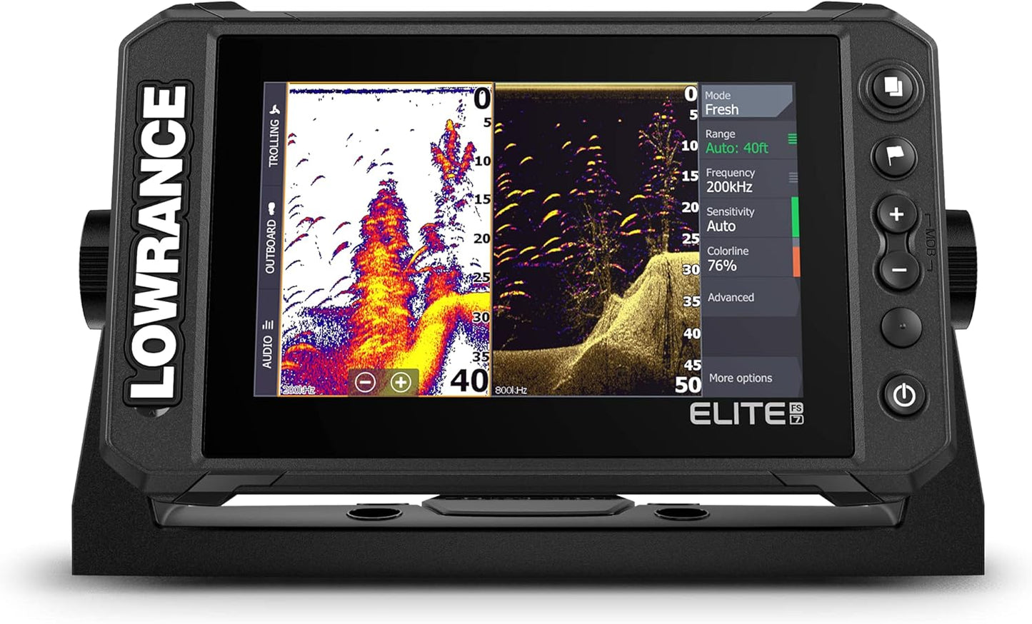 Lowrance Elite FS 7 Fish Finder with HDI Transducer, Preloaded C-MAP Contour+ Charts