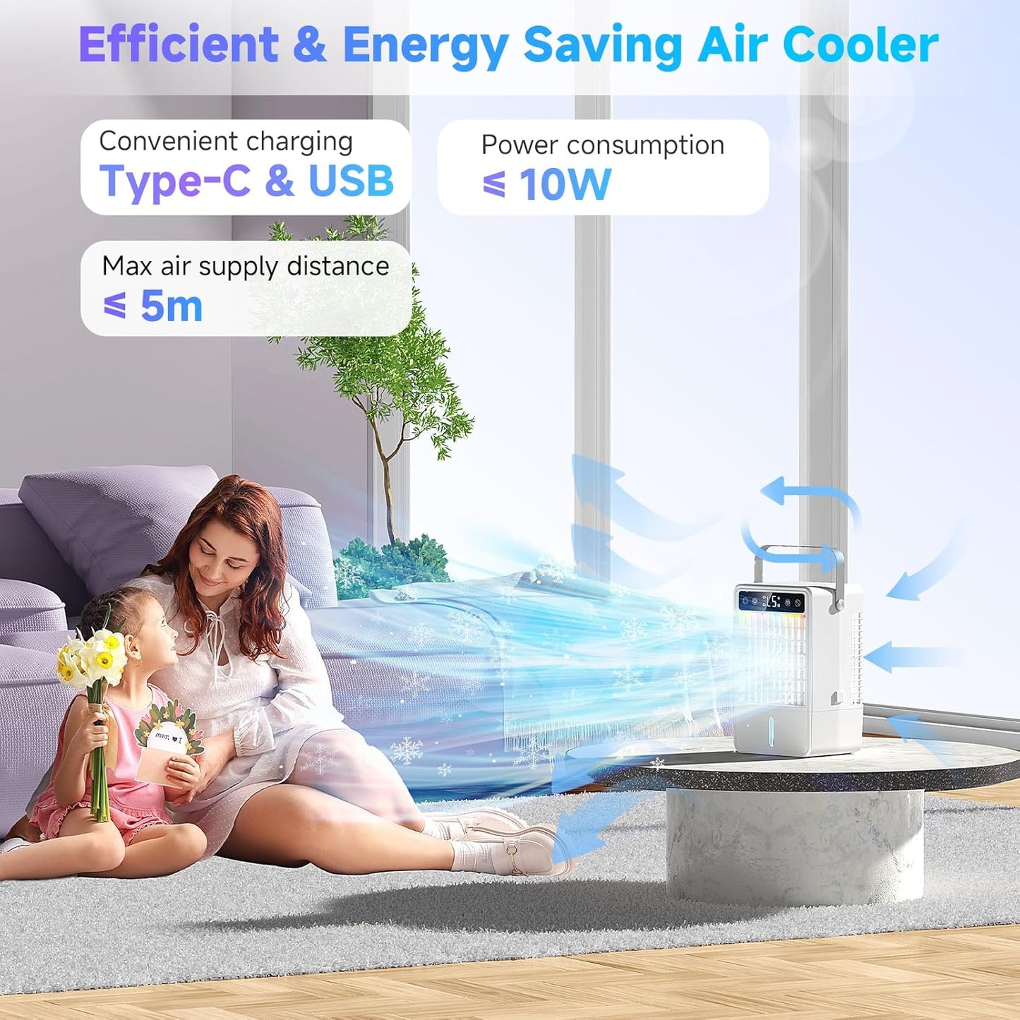 Purilite Select 4-in-1 Portable Air Conditioner – Powerful Cooling, Peaceful Comfort, Anytime