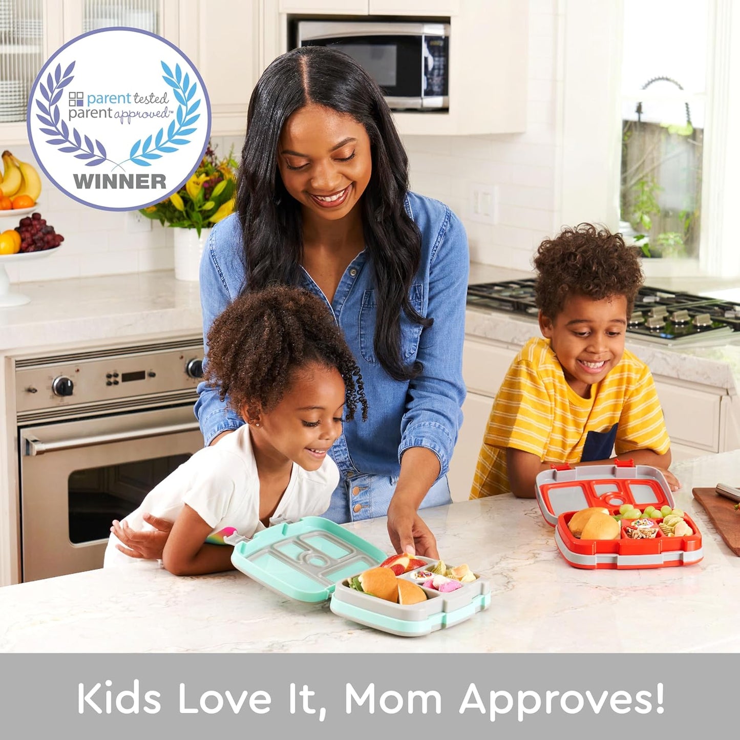 Bentgo Kids Prints Leak-Proof, 5-Compartment Bento-Style Kids Lunch Box - Ideal Portion Sizes for Ages 3 to 7 - BPA-Free, Dishwasher Safe, Food-Safe Materials - 2021 Collection (Llamas)