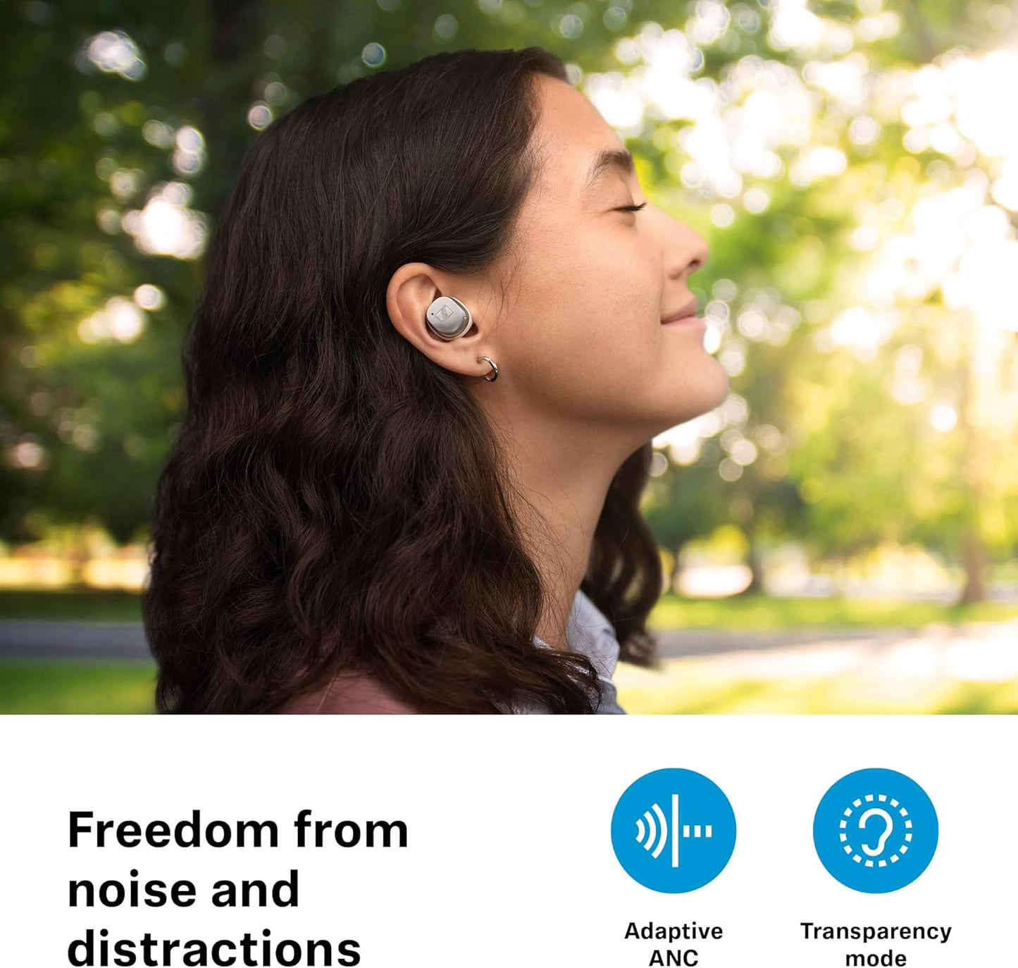 Sennheiser Momentum True Wireless 4 Smart Earbuds with Bluetooth 5.4, Crystal-Clear Sound, Comfortable Design, 30-Hour Battery Life, Adaptive ANC, LE Audio and Auracast - Black Graphite