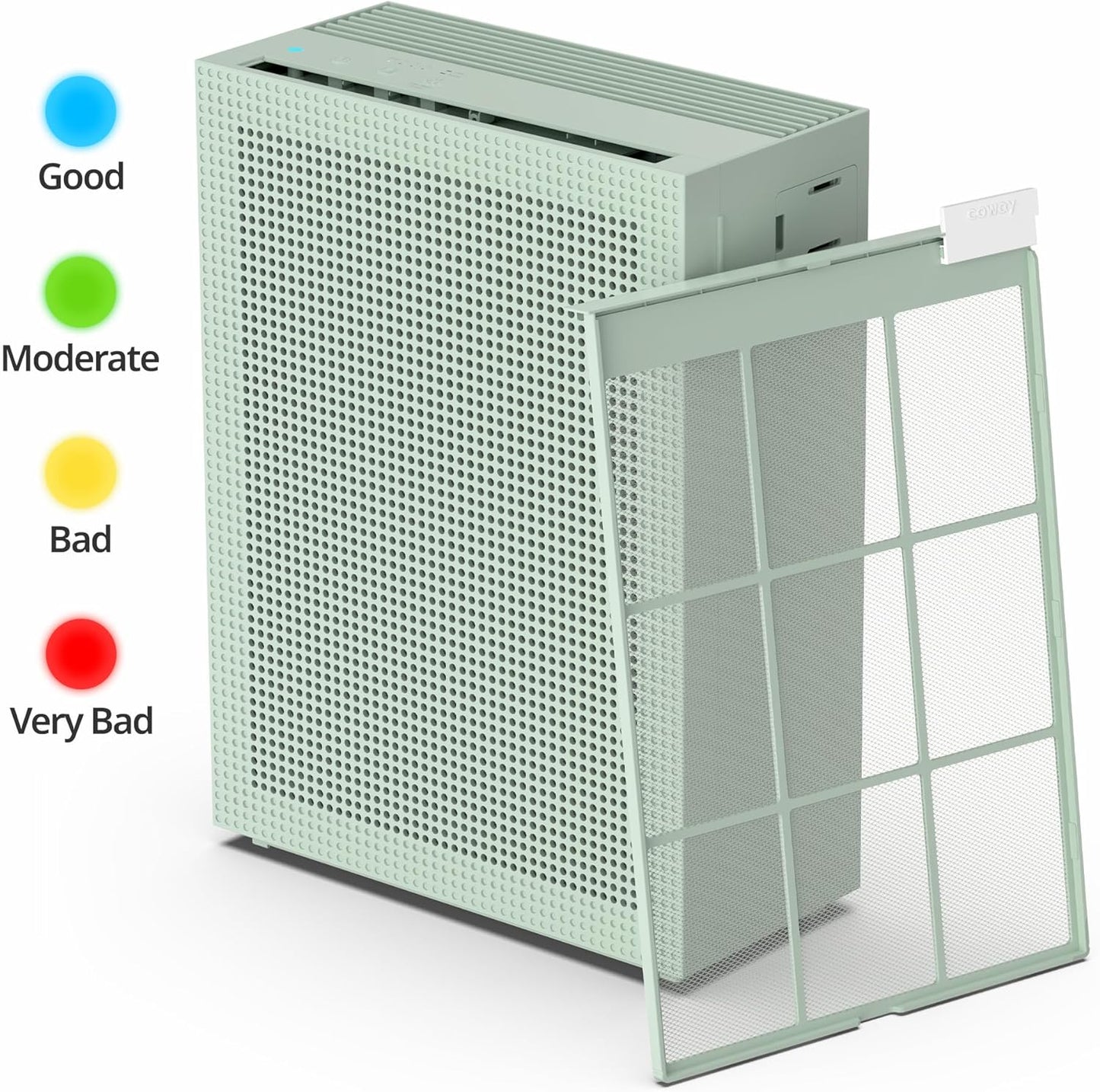 Coway Airmega 150 True HEPA Air Purifier with Air Quality Monitoring, Auto Mode, Filter Indicator, Dove White