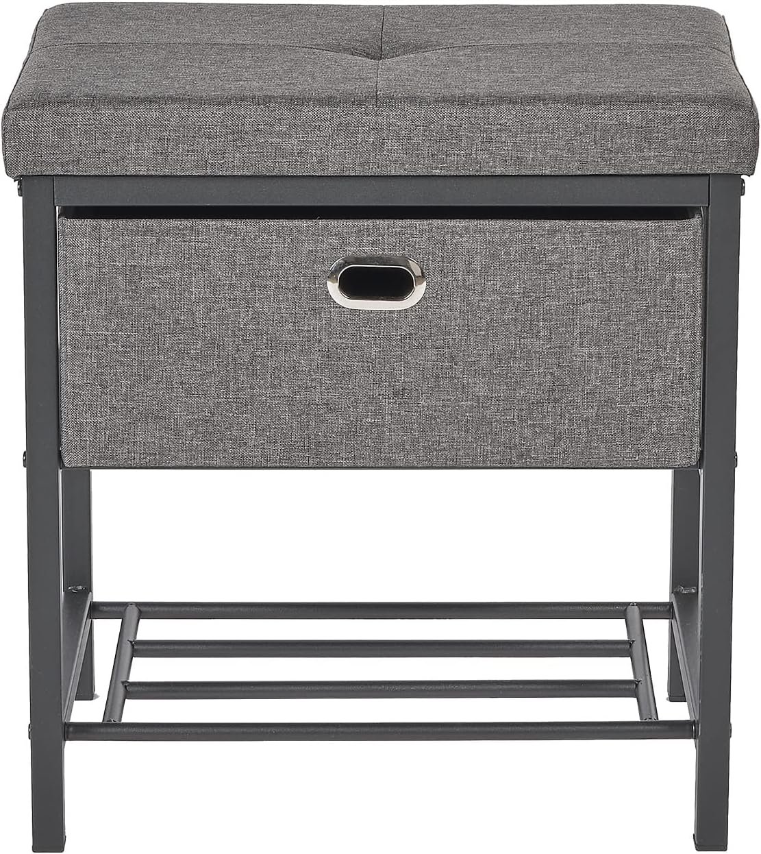 Neatfreak Storage Bench With Drawer - Entryway Seat With Shoe Rack - Home Decor Stool for Mudroom, Foyer or Foot Rest - 13 x 18 x 19 Inch