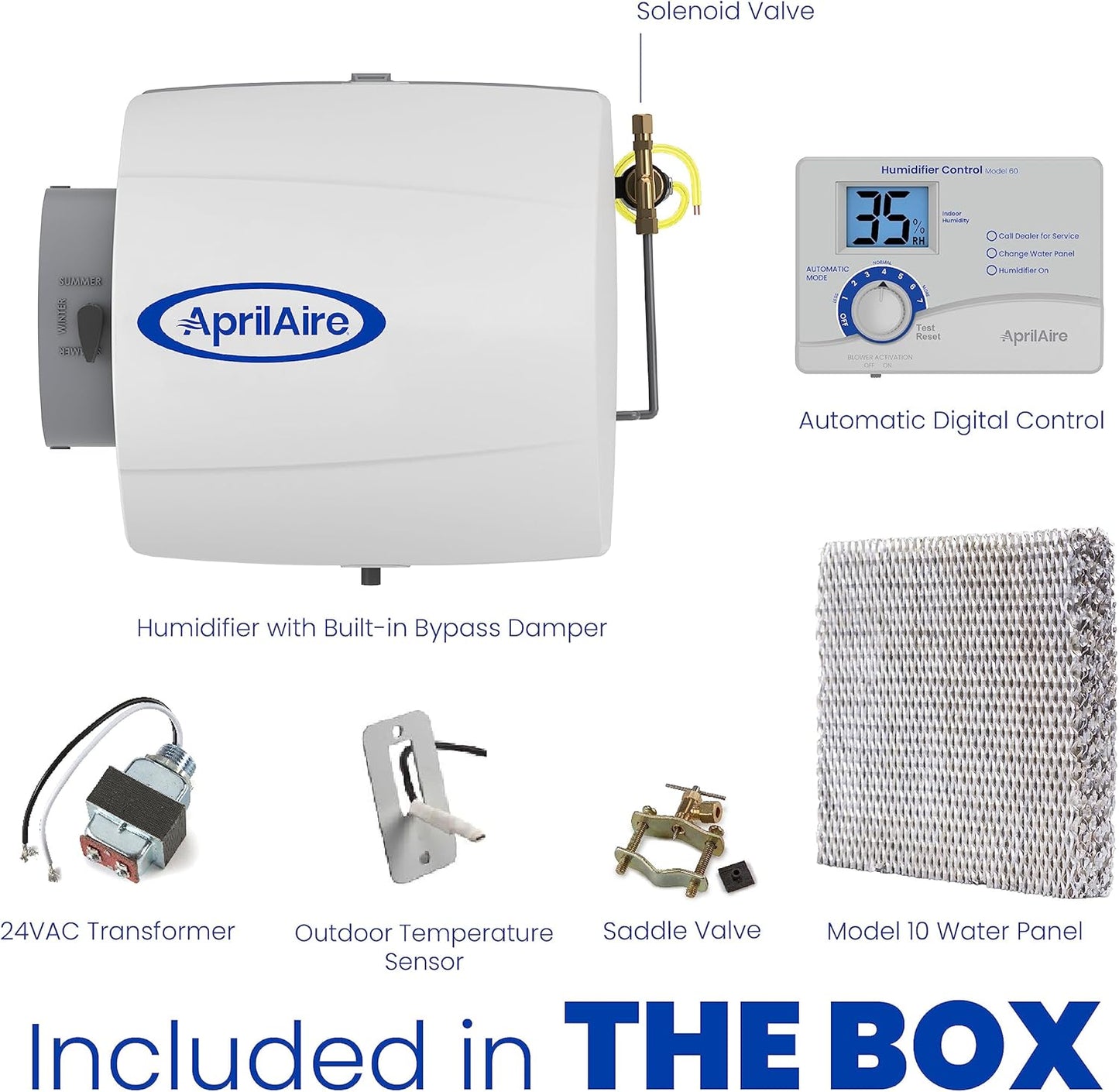 Aprilaire 600M Whole-House Humidifier with Manual Control