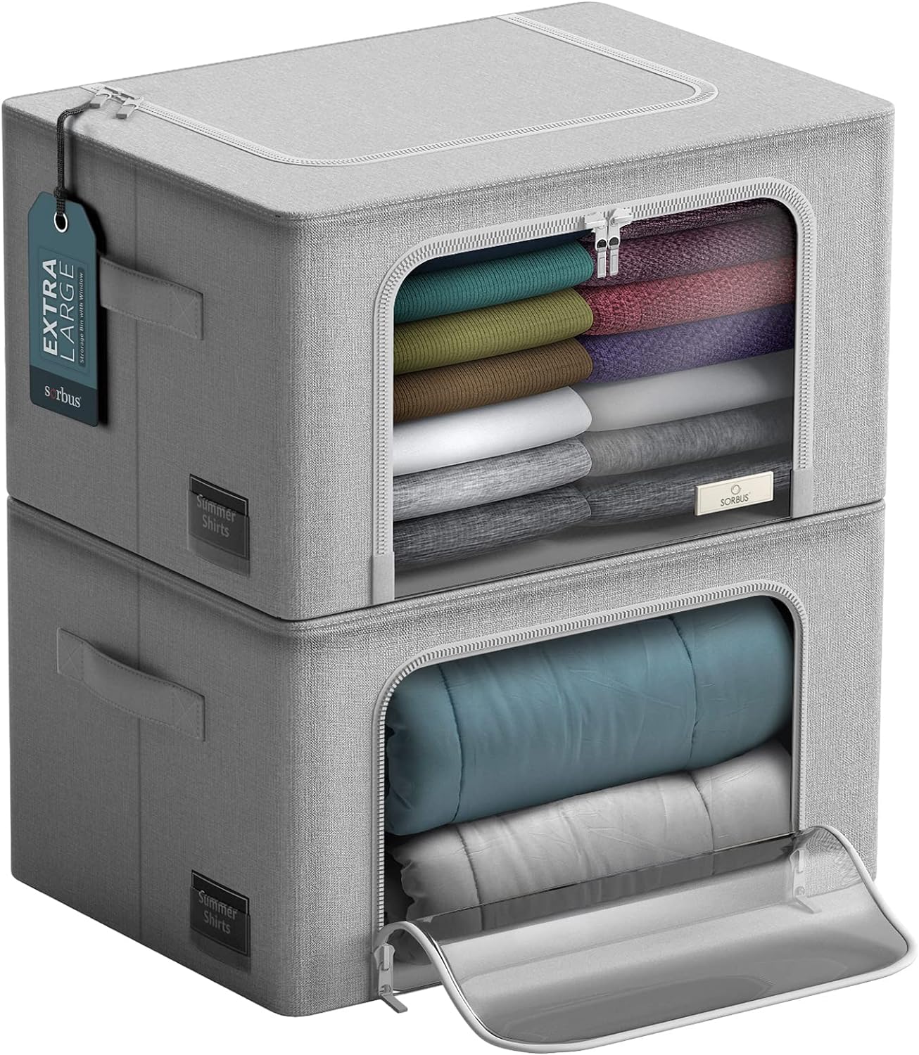 Purilite Select Jumbo Storage Bins with Metal Frame