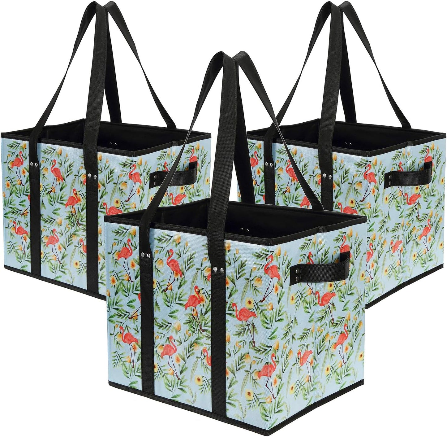 Purilite Select™ Heavy-Duty Reusable Grocery Tote Box Bags – 4 Gallon Capacity
