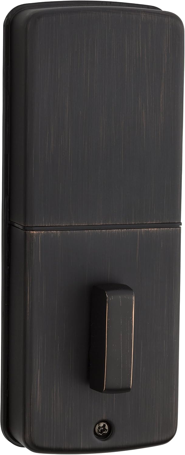 Weiser Powerbolt 3 Matte Black Keyless Entry Door Lock/Deadbolt Lock, 10-Button Keypad Door Lock with Auto Lock and 12-Month Battery Life, Electronic Door Locks for Front Door, Home Décor