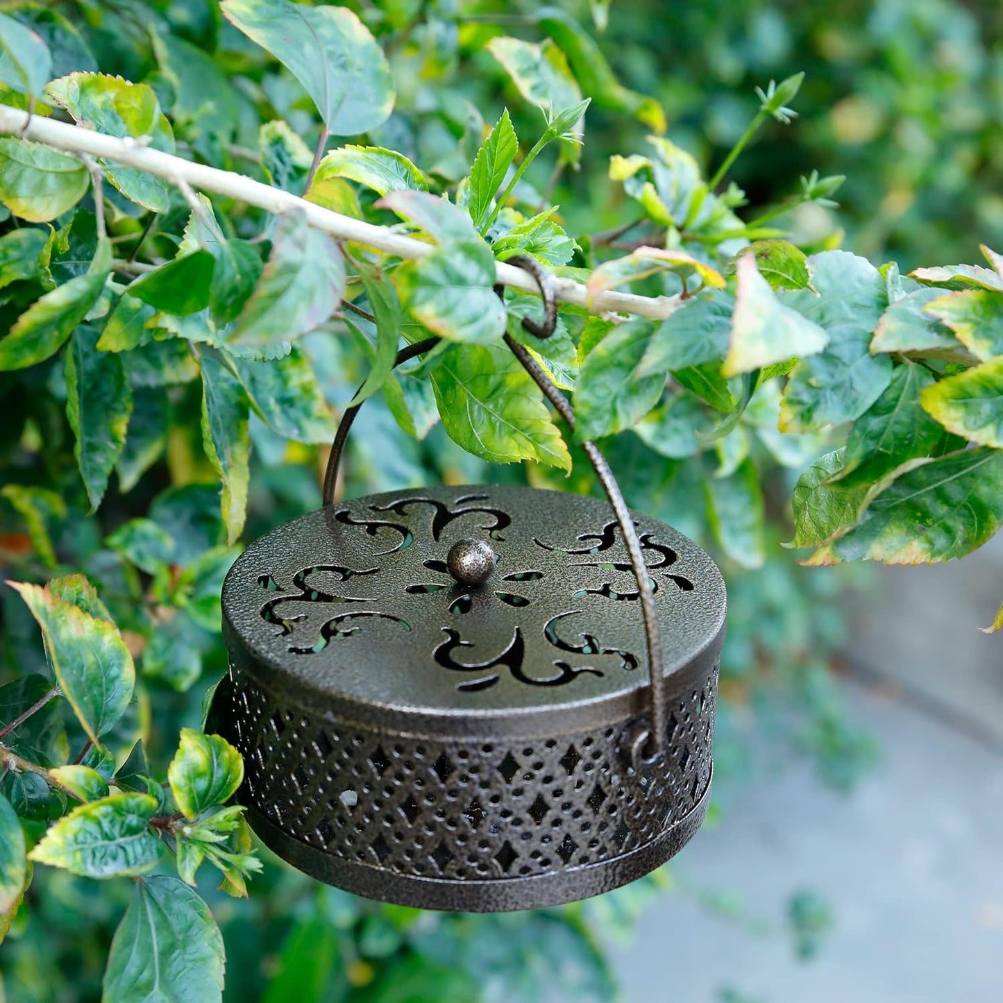 Purilite Select Metal Mosquito Coil Holder with Lid